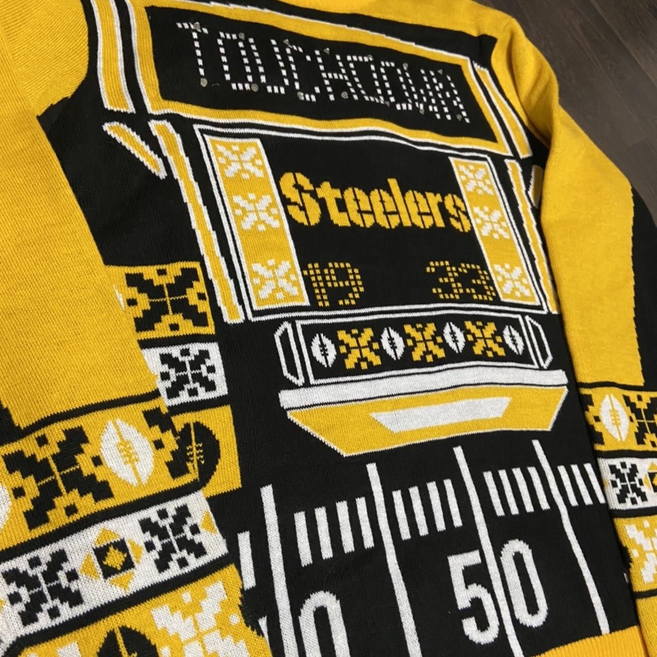 pittsburgh steelers light up christmas sweater