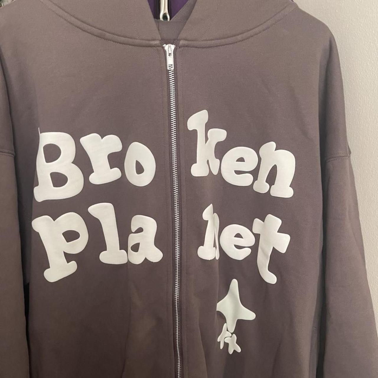 Brand New broken hoodie Brown... Depop