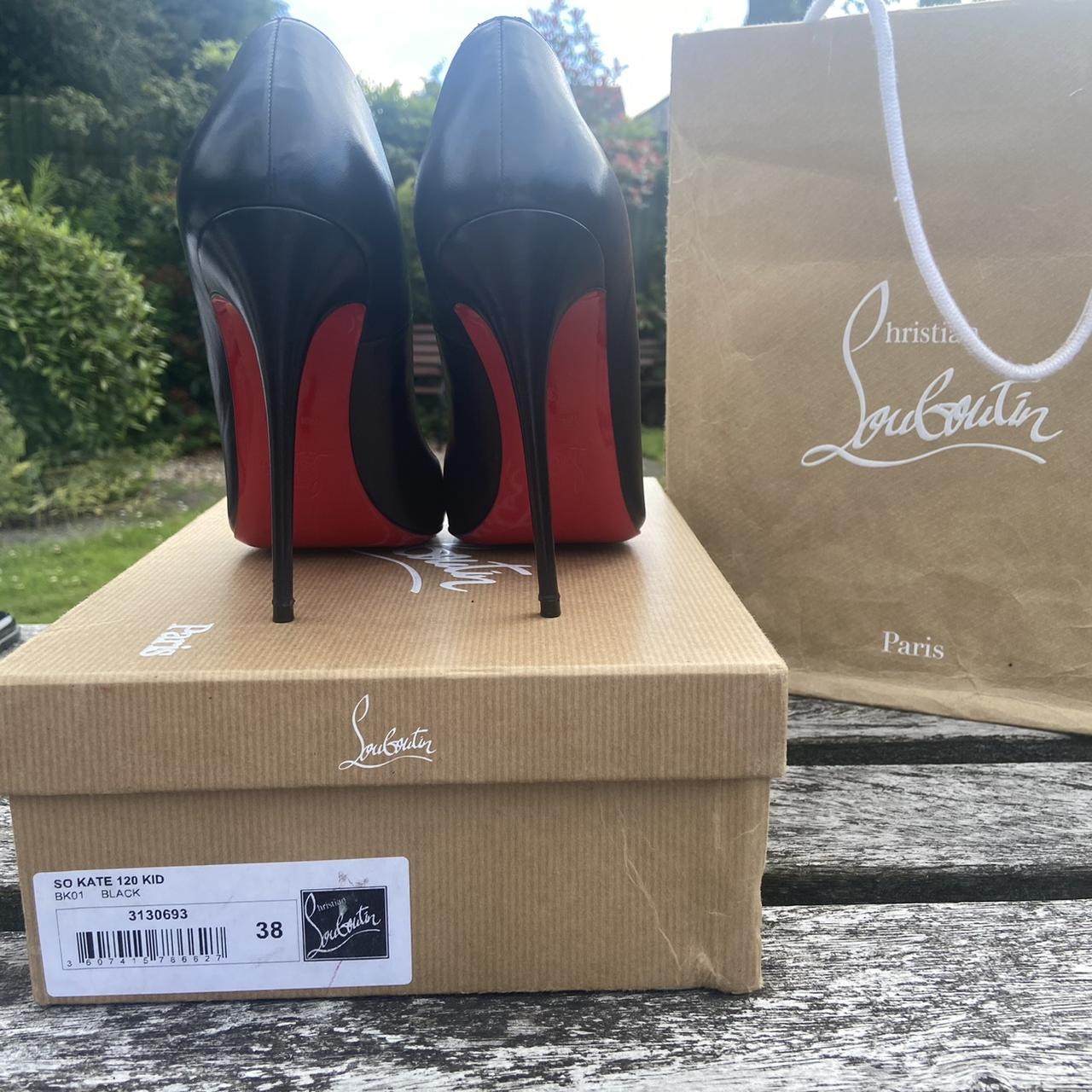 Christian Louboutin red bottom dress shoes. Wire - Depop