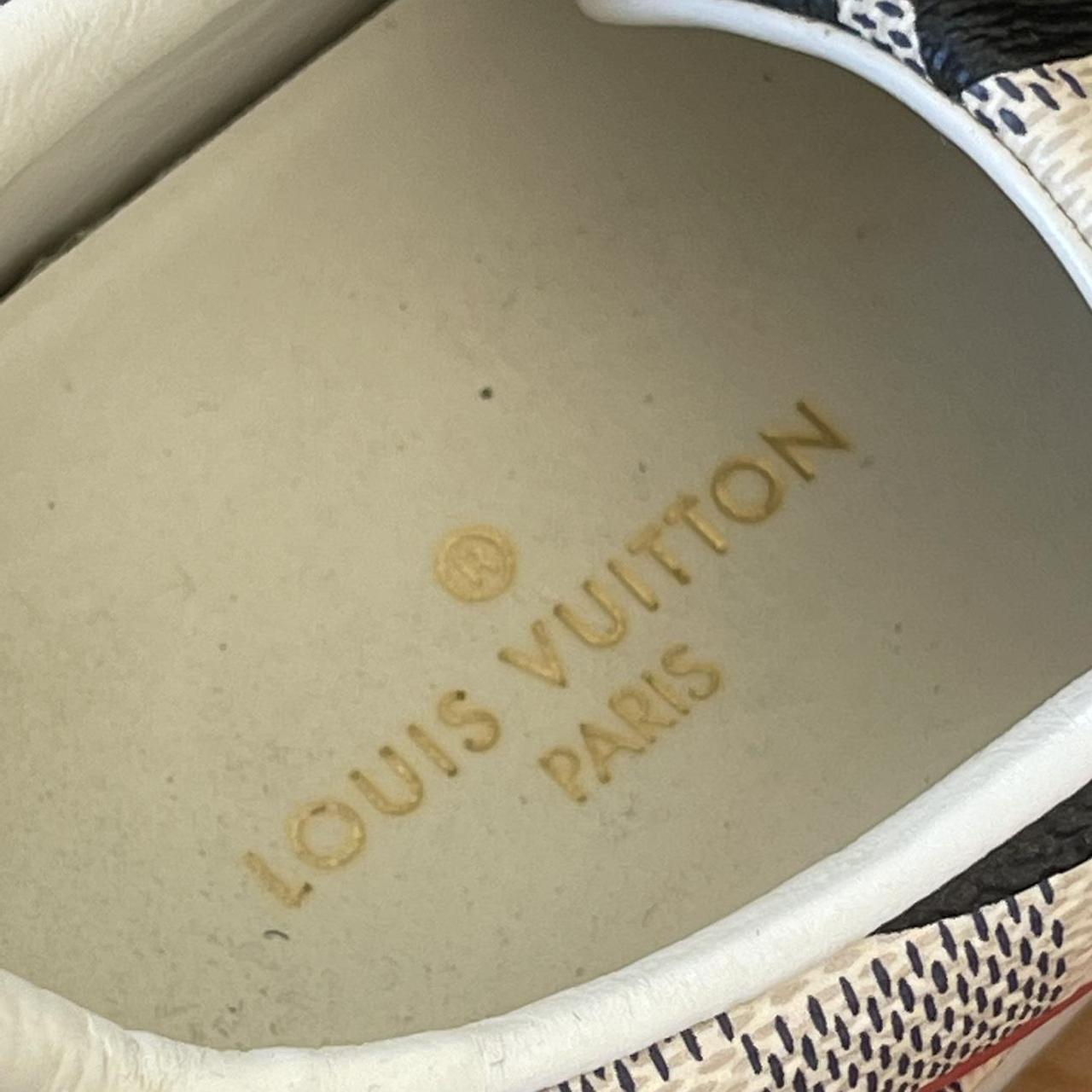 Louis Vuitton Multicolor Damier Azur Canvas And Leather Trim Overcloud Lace  Up Sneakers 37 Louis Vuitton