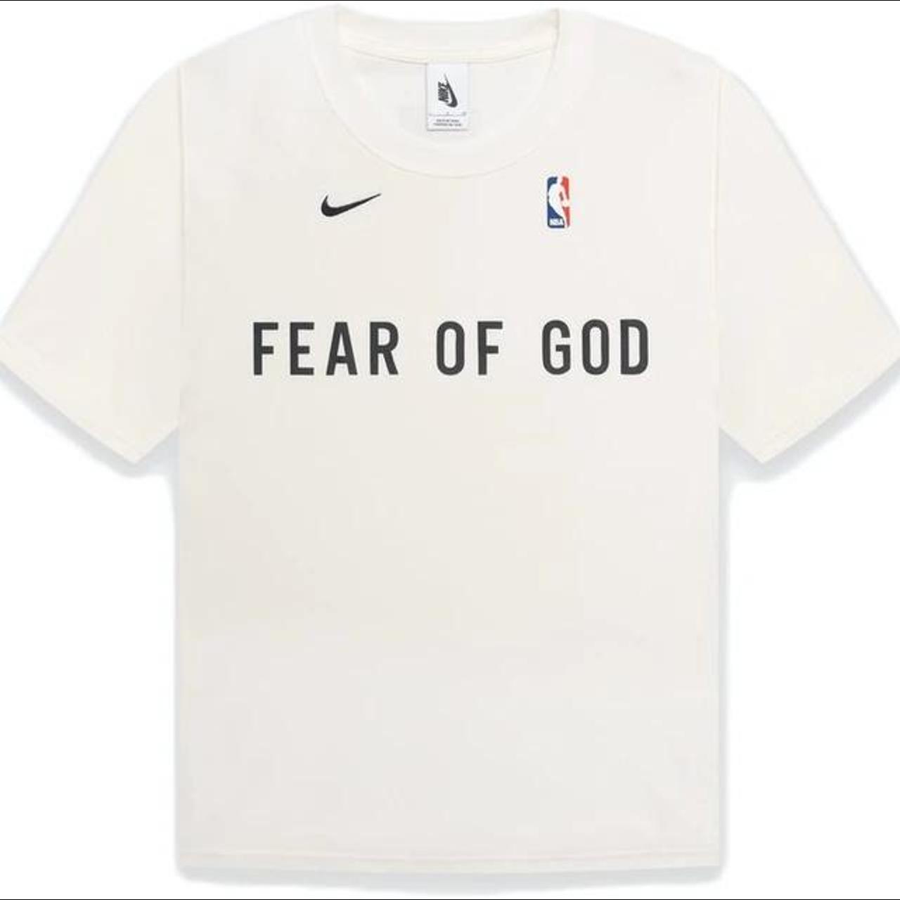 Fear of God x Nike Warm Up T-shirt - MEDIUM #fog... - Depop