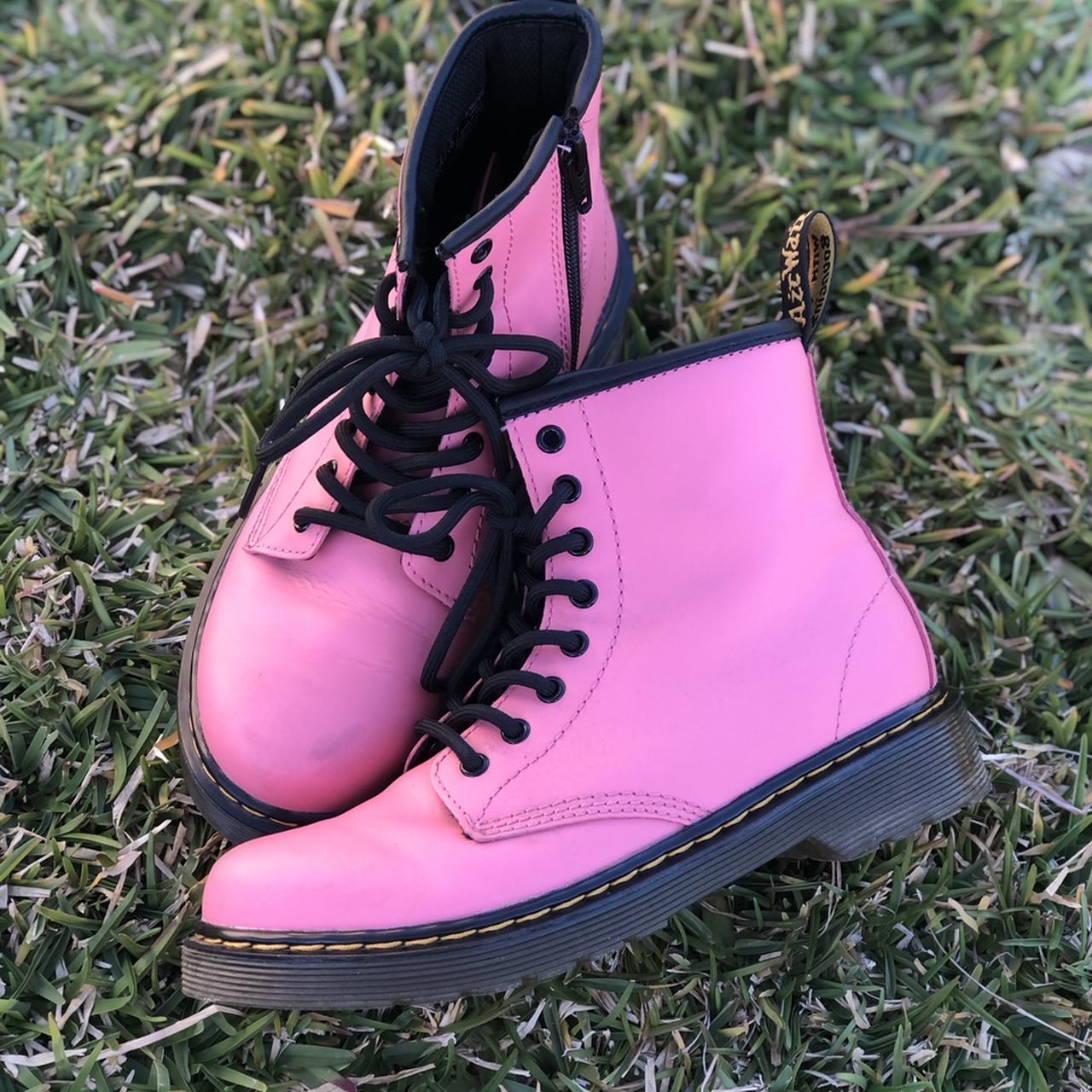 Childrens pink doc martens best sale