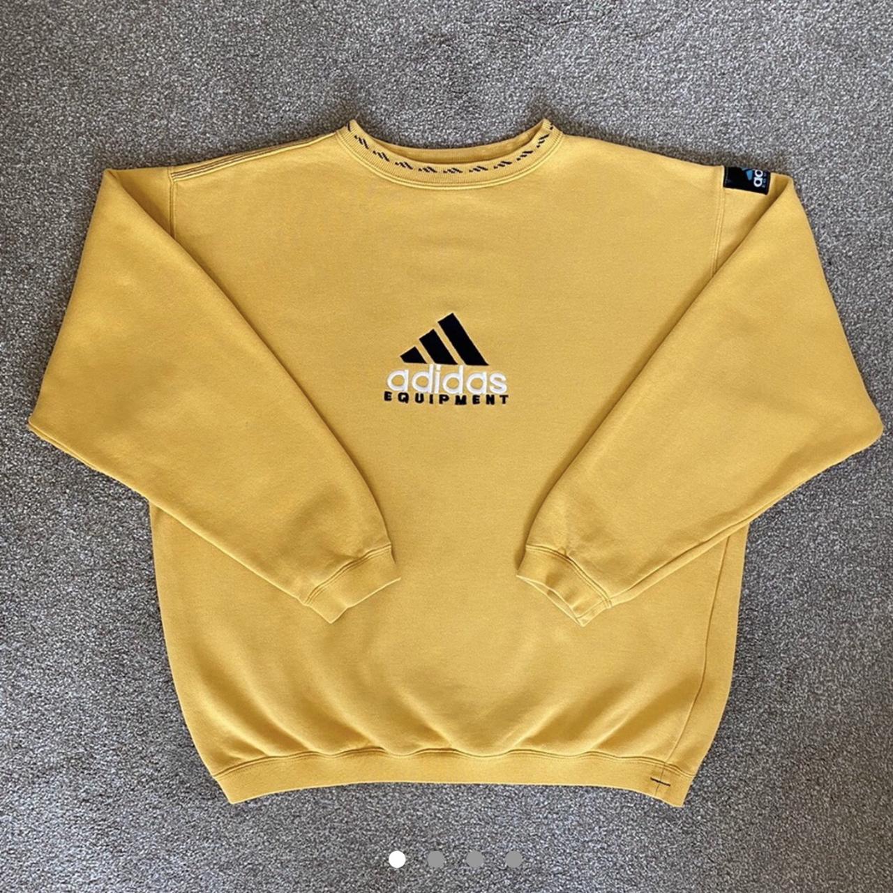 Adidas Men's Yellow Sweatshirt |