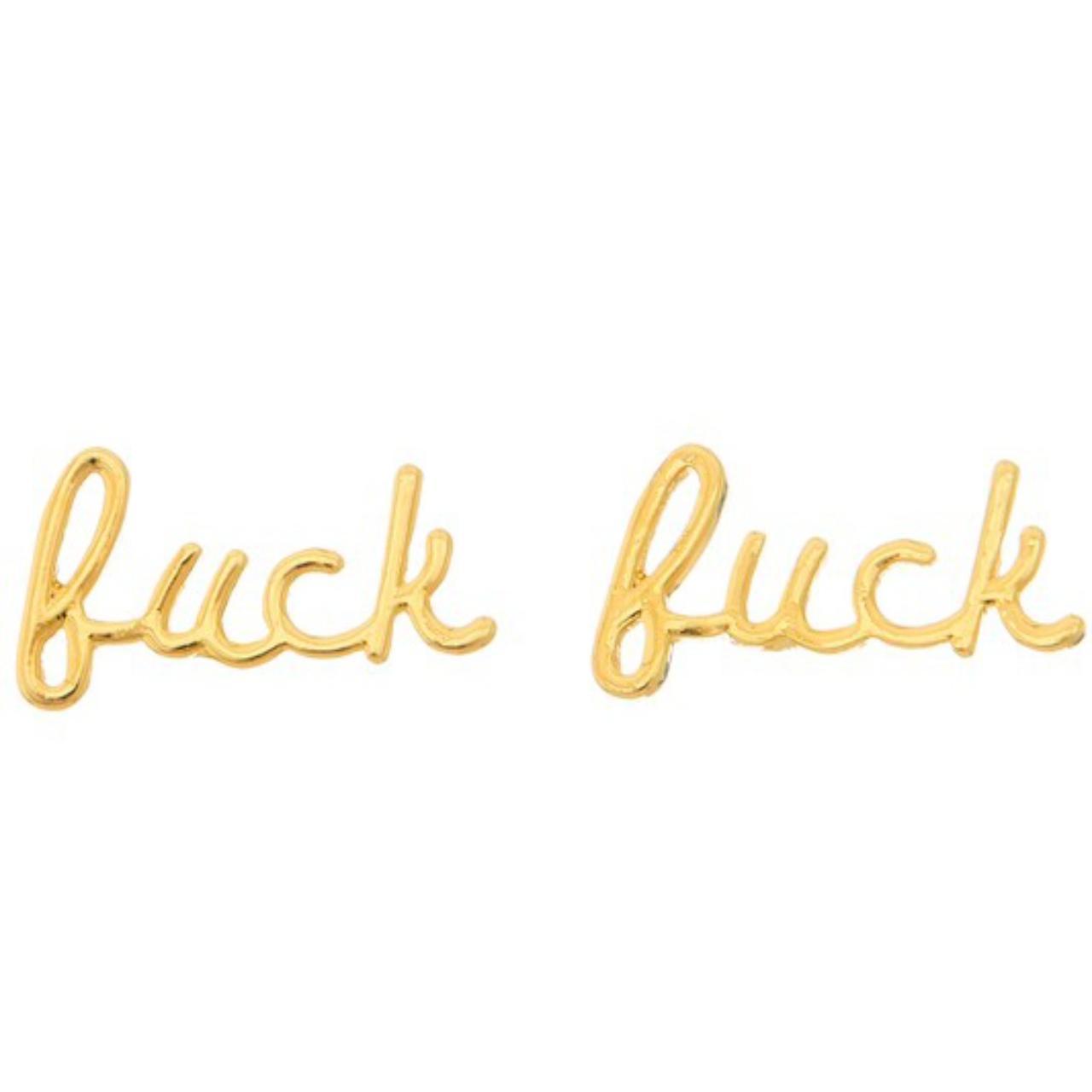 Product Image 1 - Gold dipped cursive 'f***' post