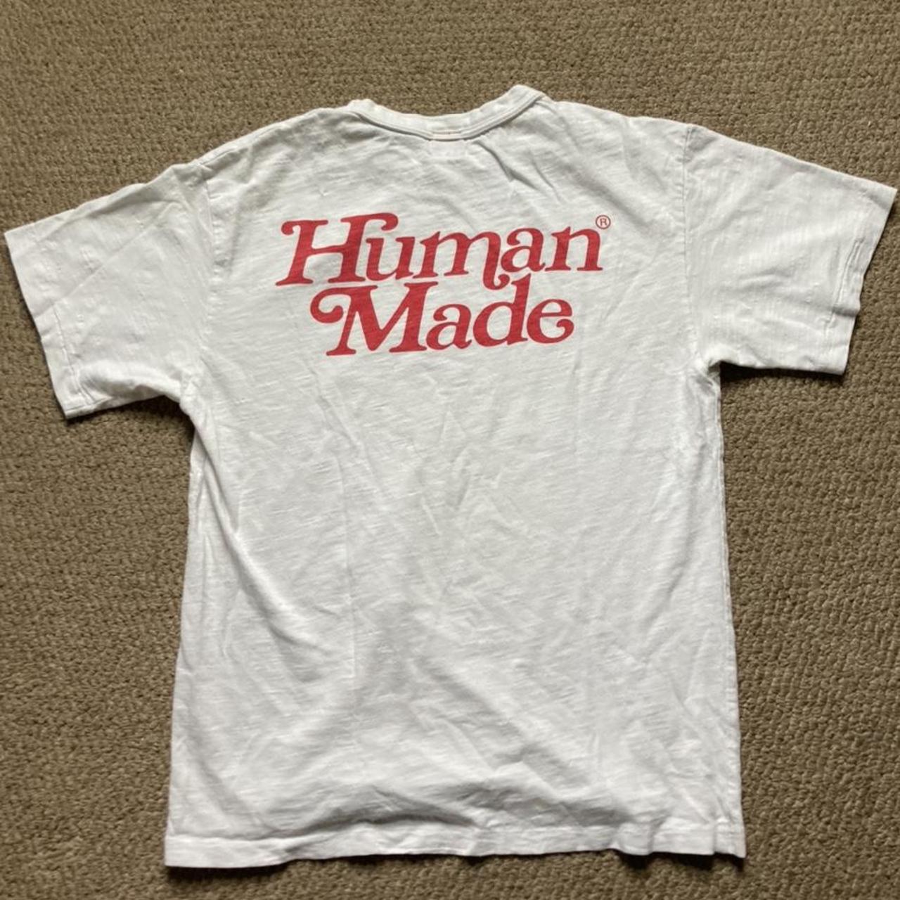 Human Made Men's White and Red T-shirt