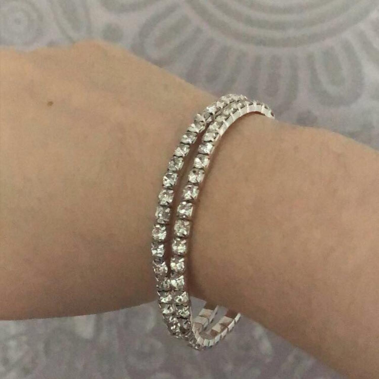 💎Set of two crystal bracelets💎 #diamond #bracelet... - Depop