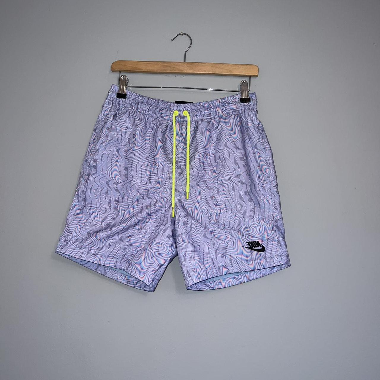 NIKE TRIPPY SWIM SHORTS BLUEY PURPLEY PINKY... Depop