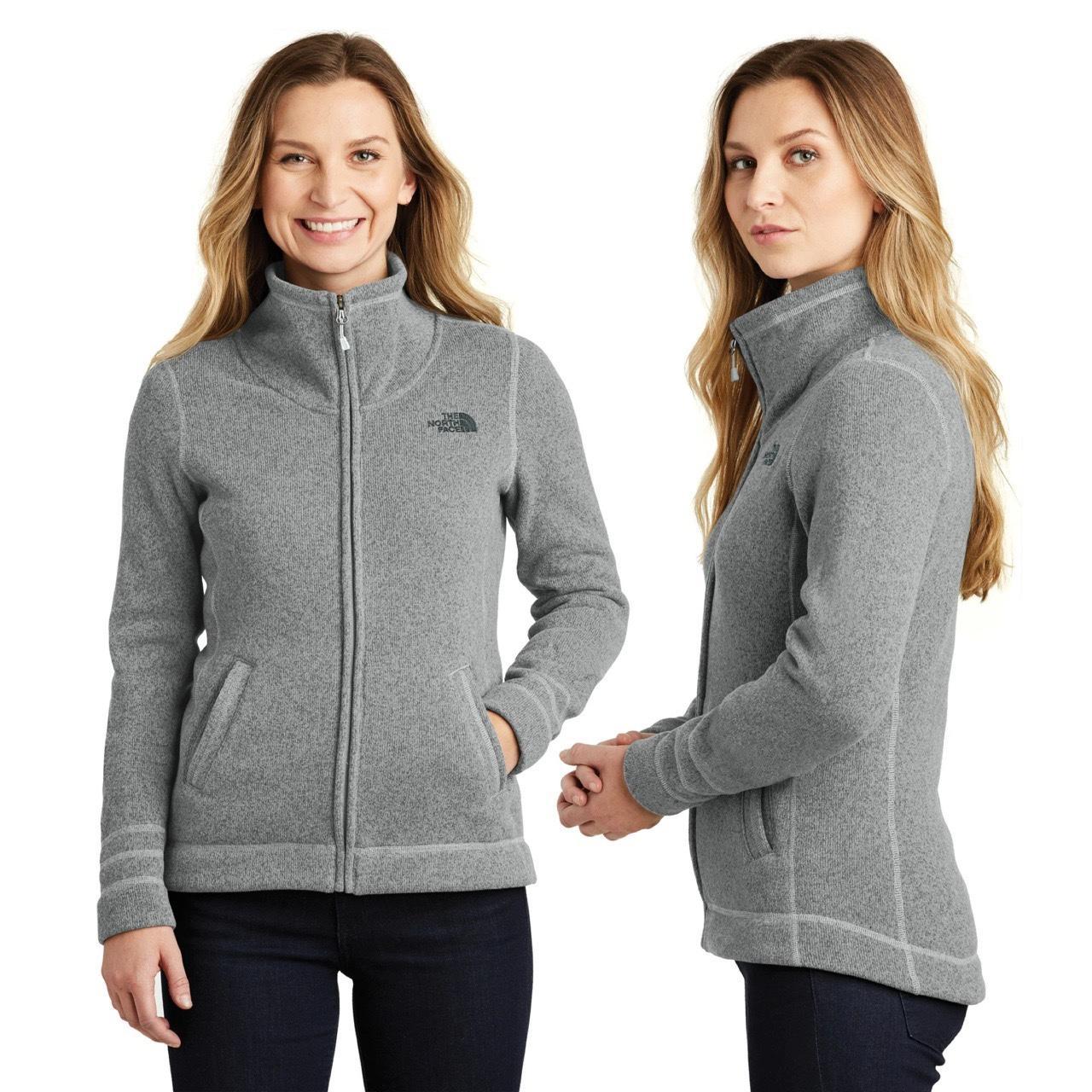 the north face ladies sweater fleece jacket