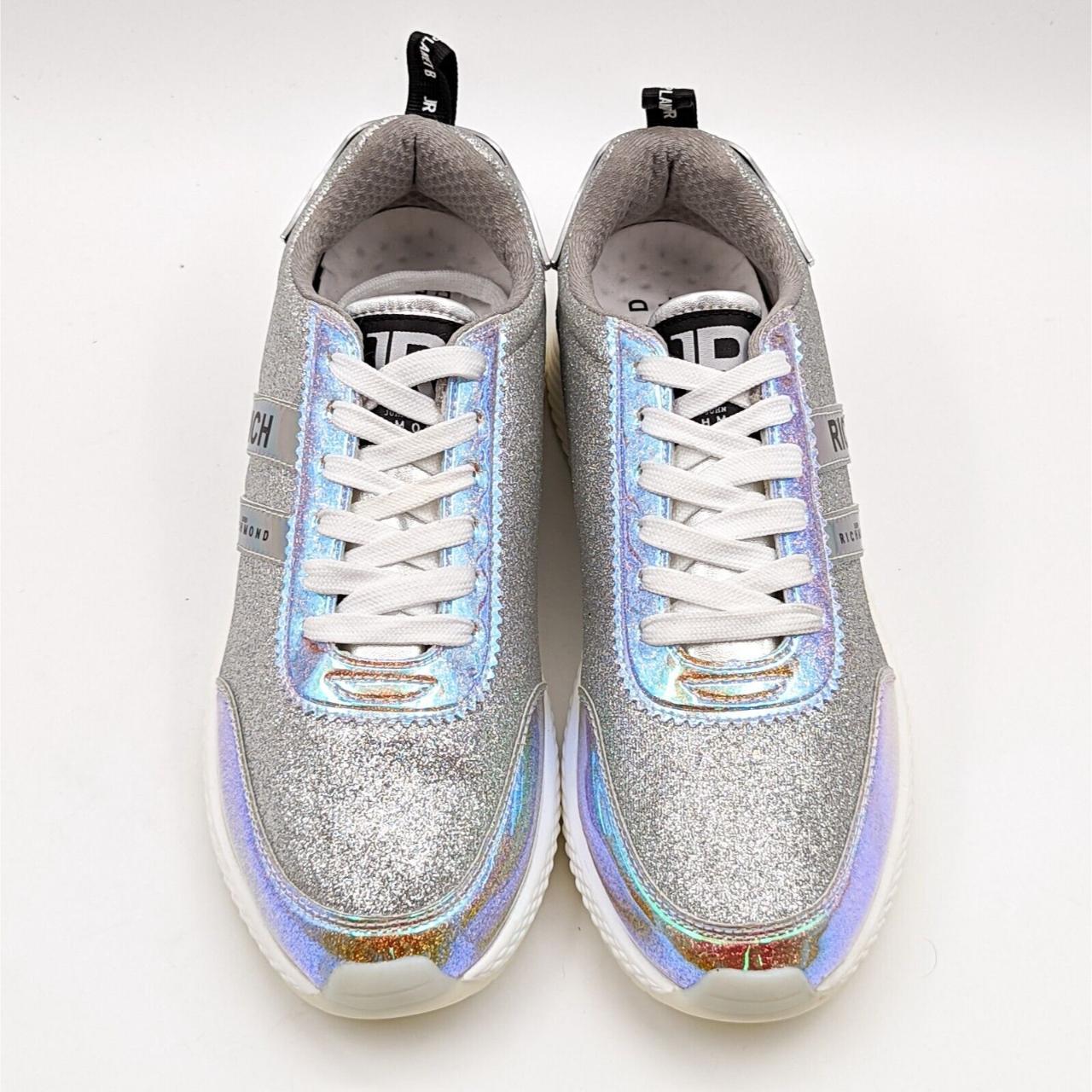 John Richmond Women's Silver and Cream Trainers (3)