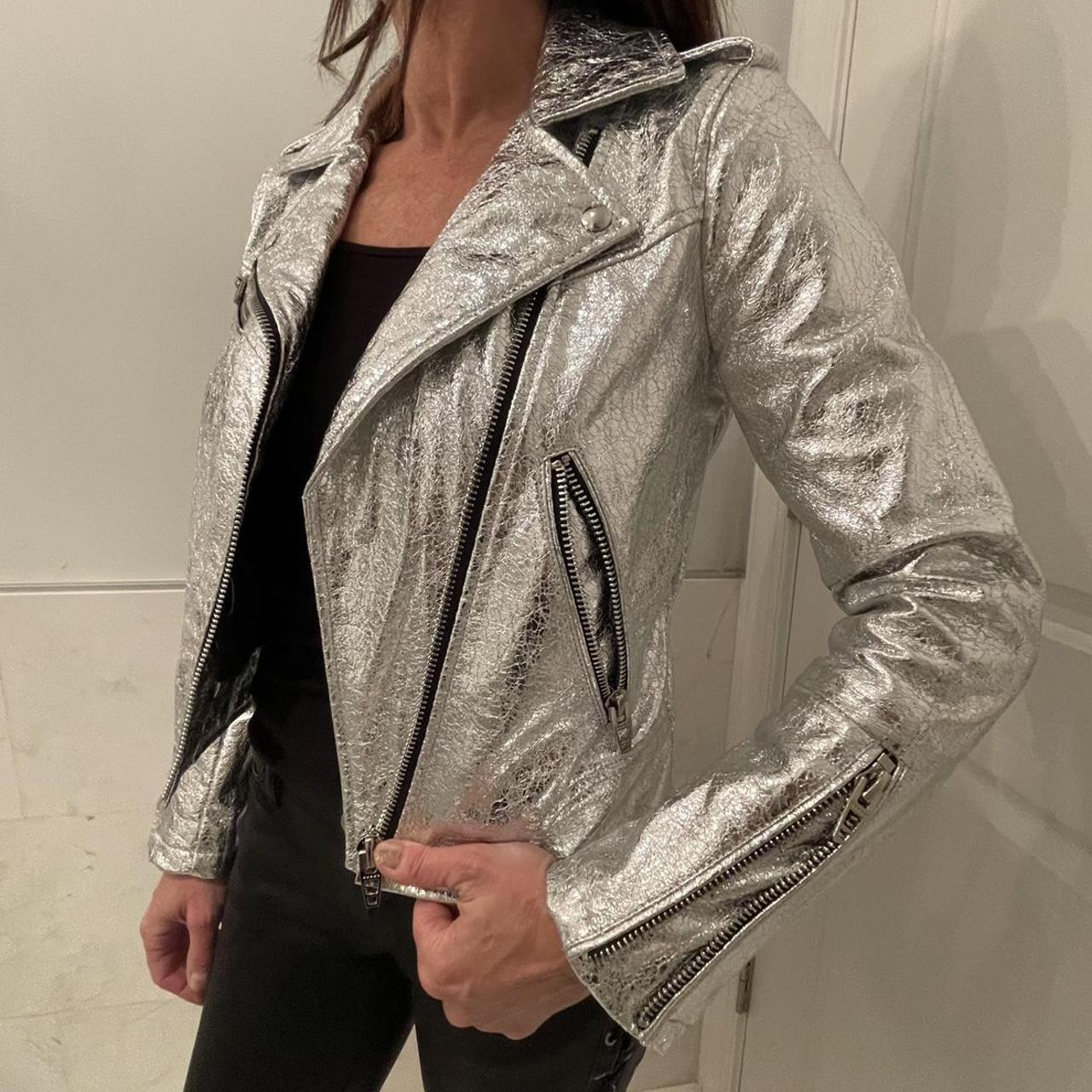 Blank NYC Metallic 2024 Moto Jacket