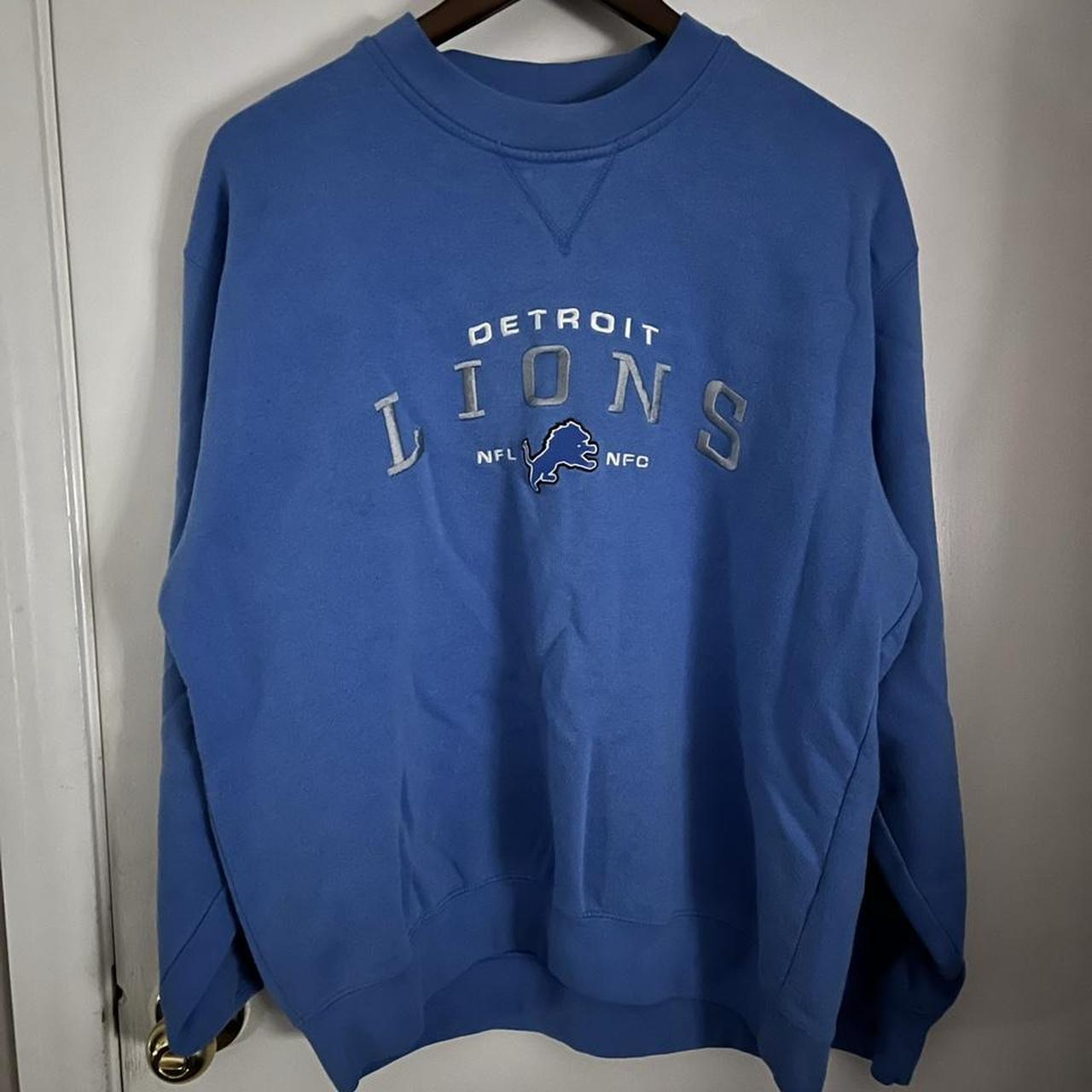 Vintage Detroit Lions NFL Hoodies Sweater Small Y2K Detroit 