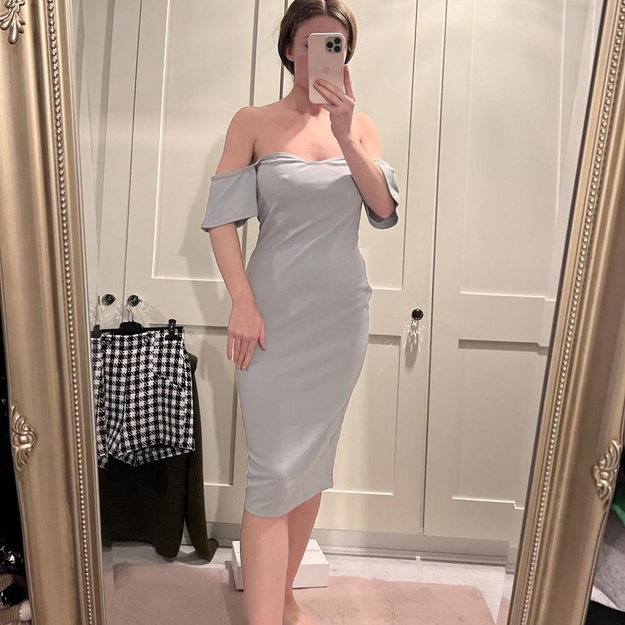 Missguided grey dress hotsell