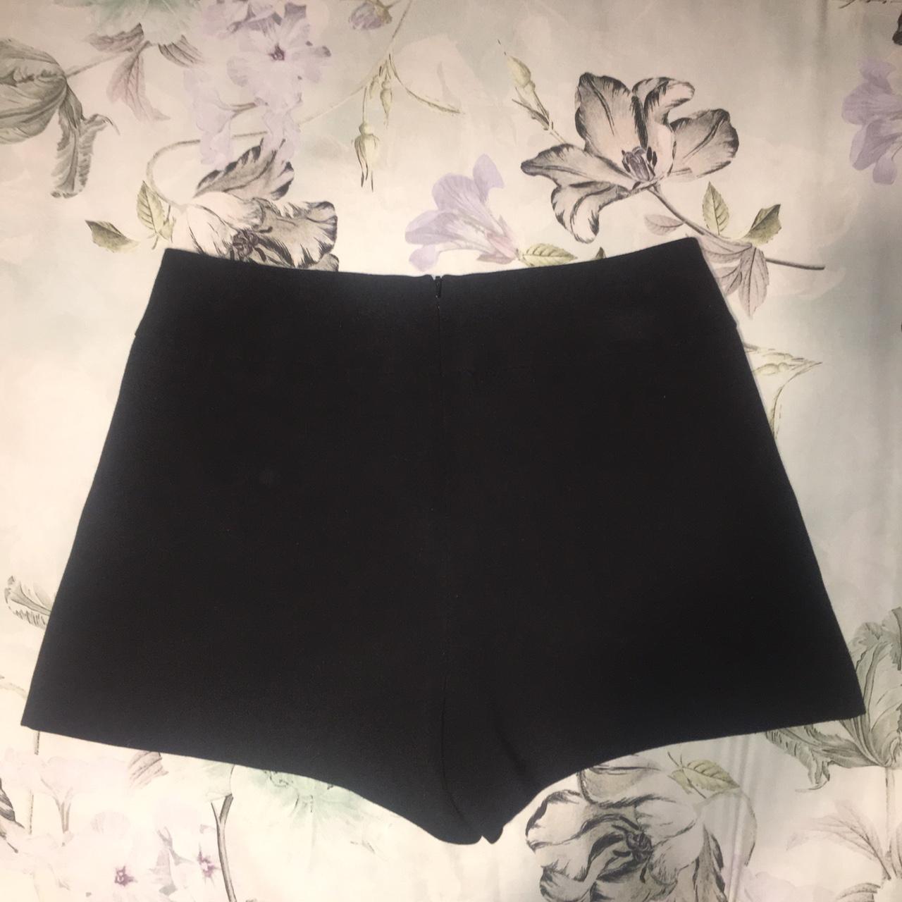 New Look Women's Black and Silver Shorts | Depop