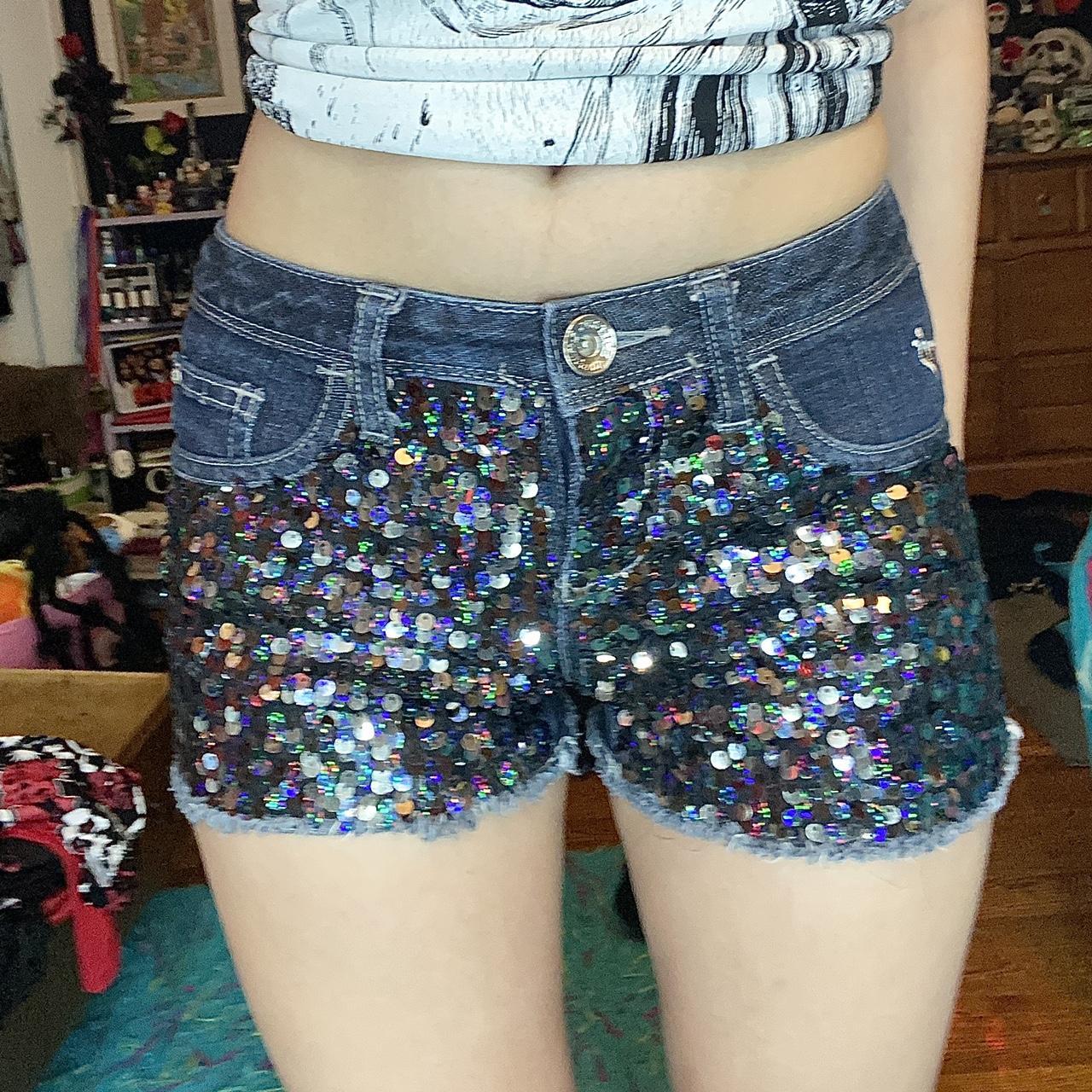 Justice hot sale sequin shorts