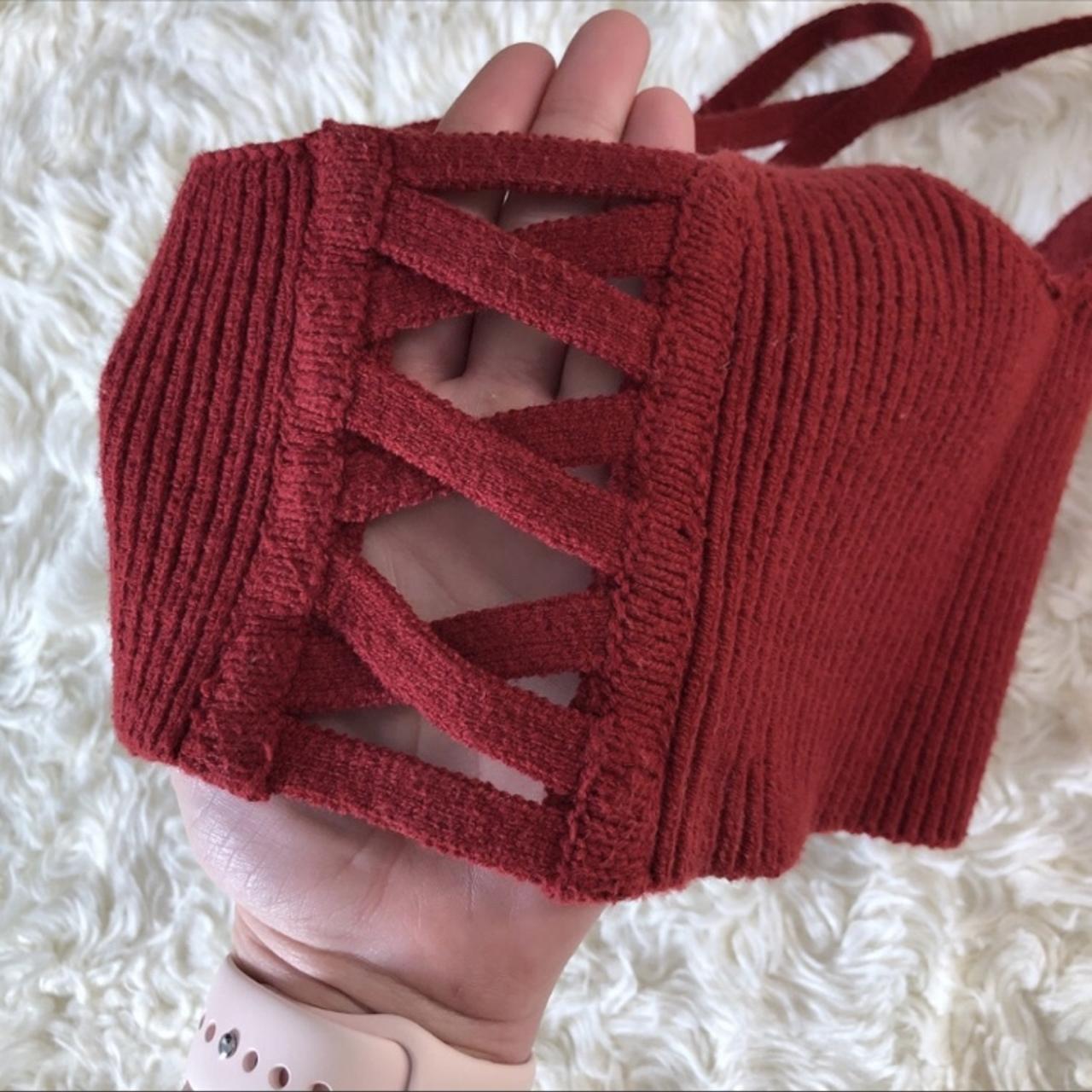 Sweater-Knit Bra Top
