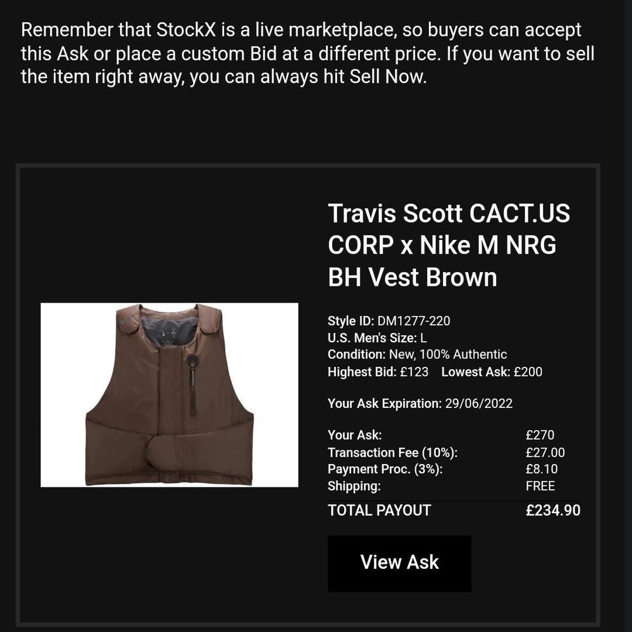 Travis Scott Stockx Highest Bid Lowest Ask Stockx Travis Scott Dunk