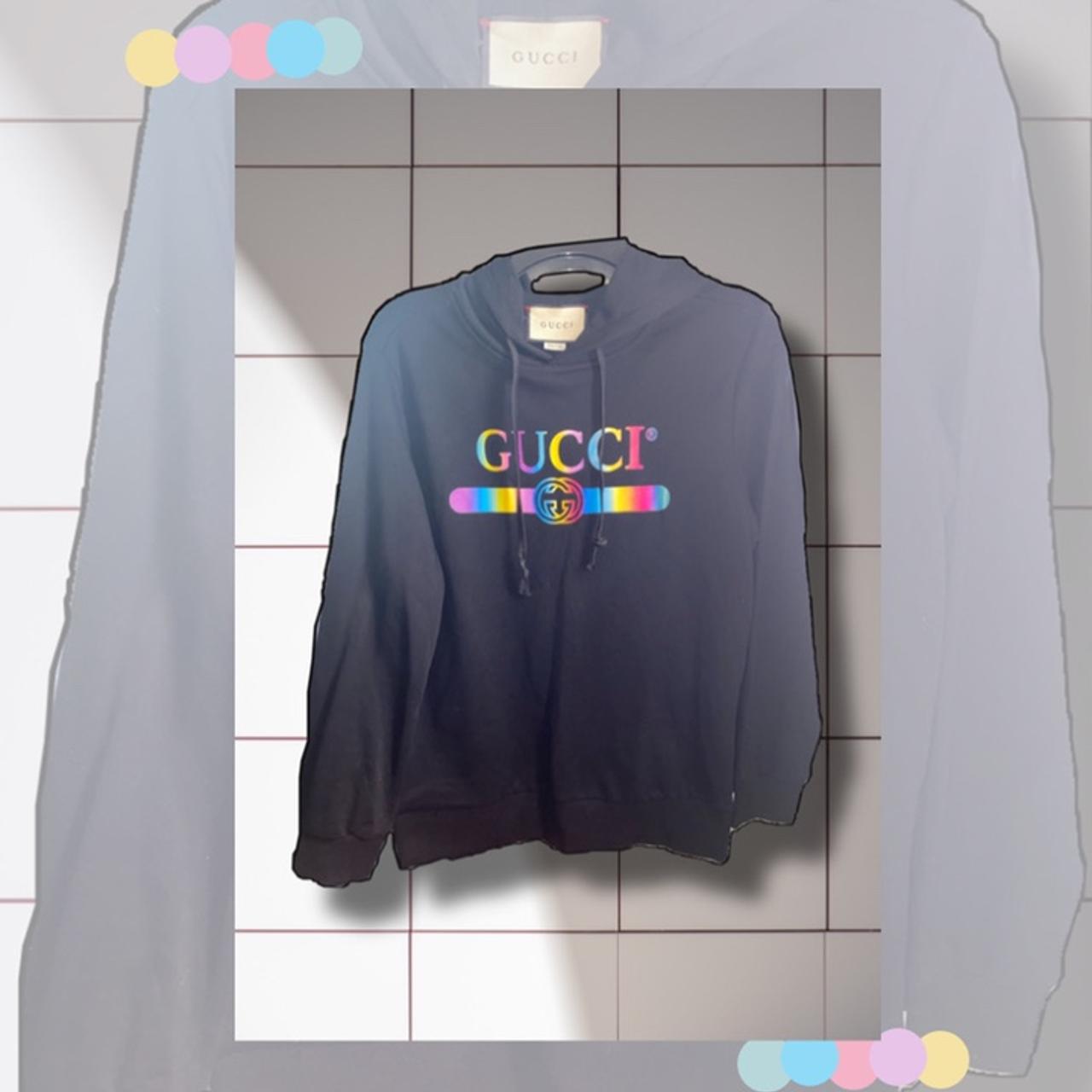 Rainbow gucci hoodie on sale