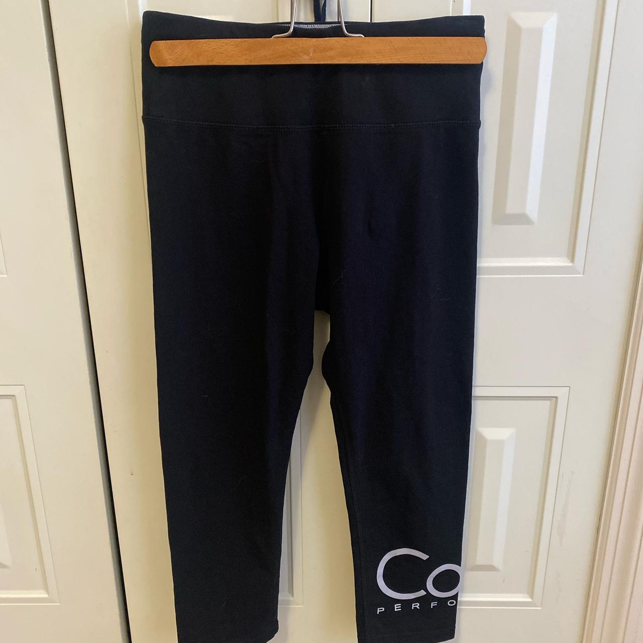 Black Calvin Klein athletic style leggings with - Depop