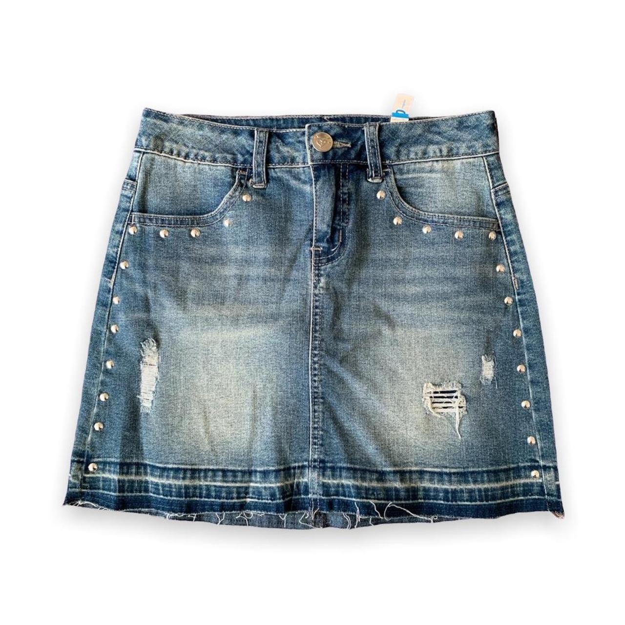 Y2K Denim Mini Skirt Size S by Justice! NEW WITH... - Depop