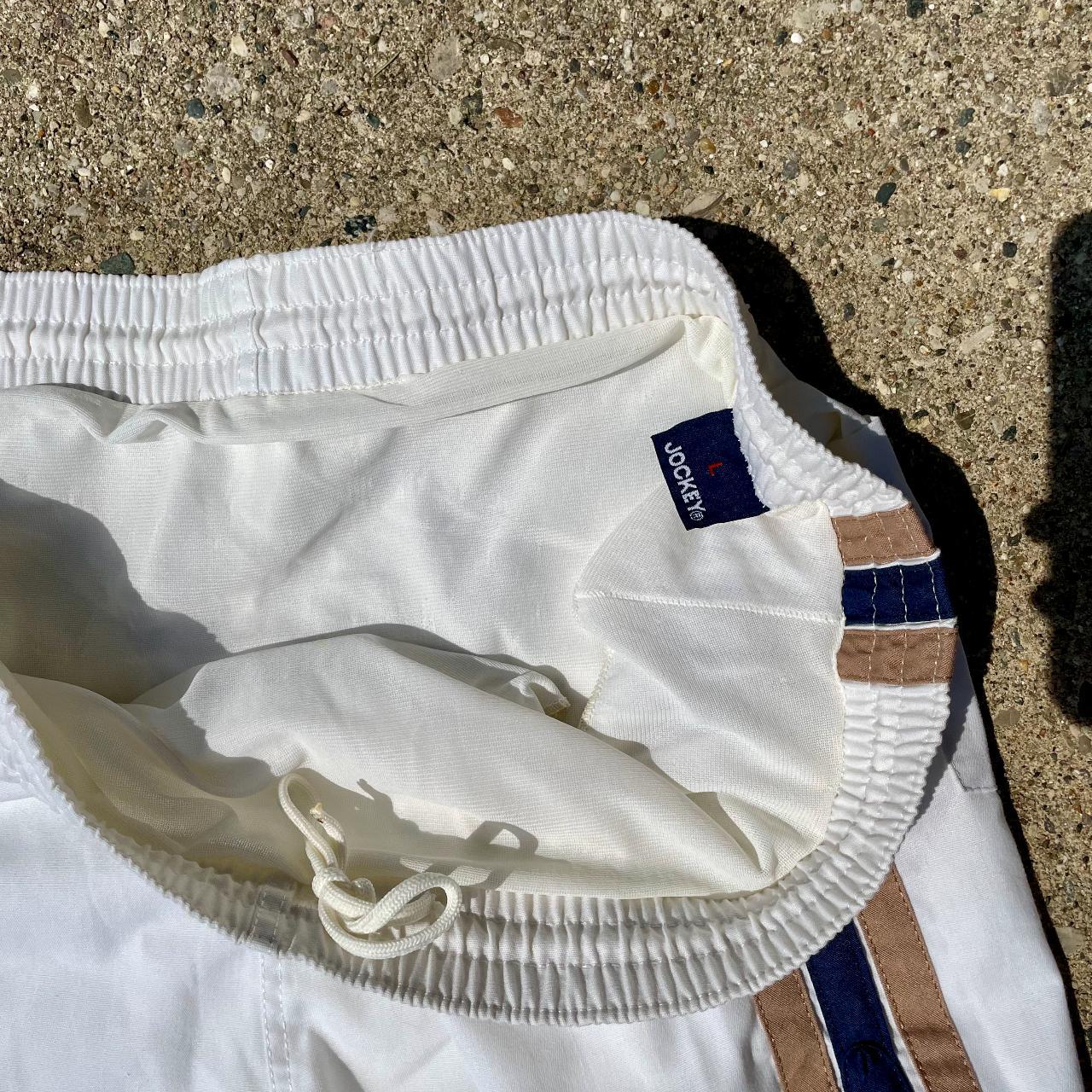 Jockey Men's White and Navy Shorts (3)