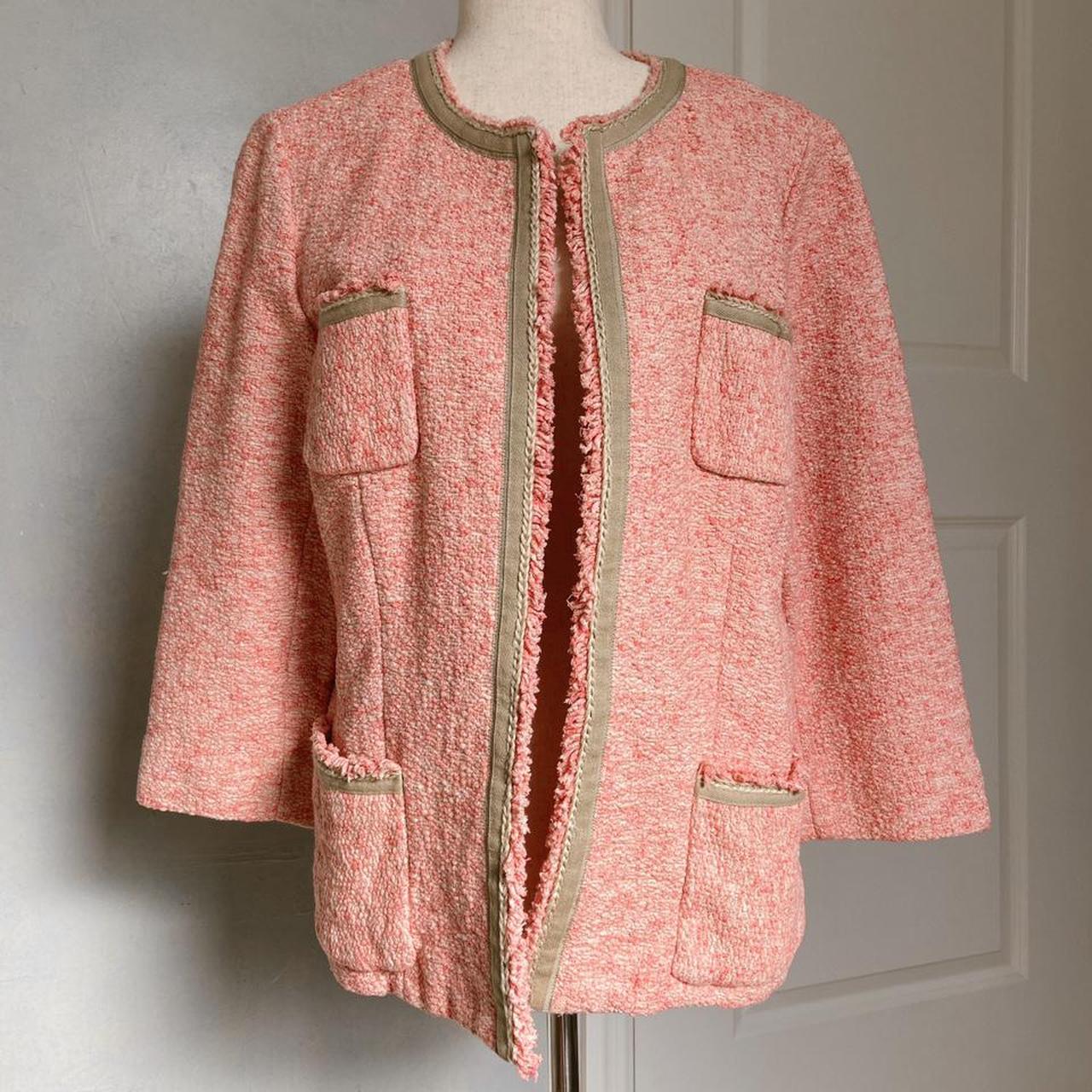 Nordstrom Women's Pink and Tan Jacket Depop