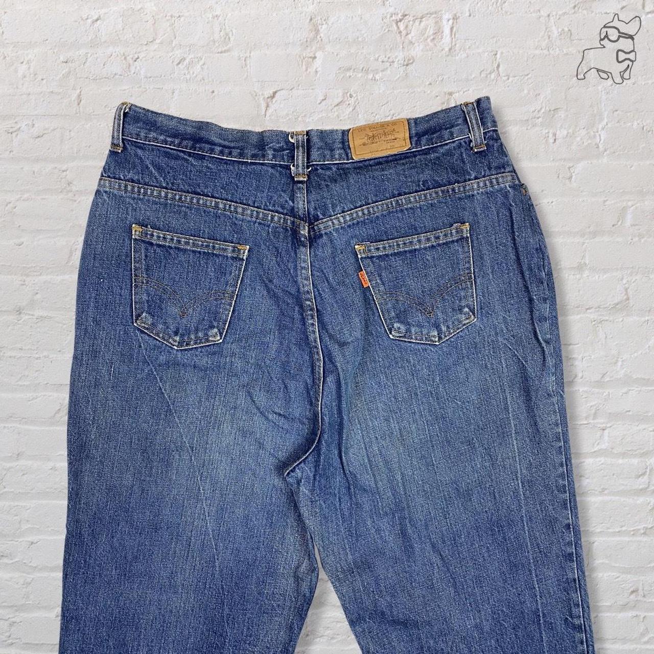 Levi's blue jeans high waist regular straight fit... - Depop