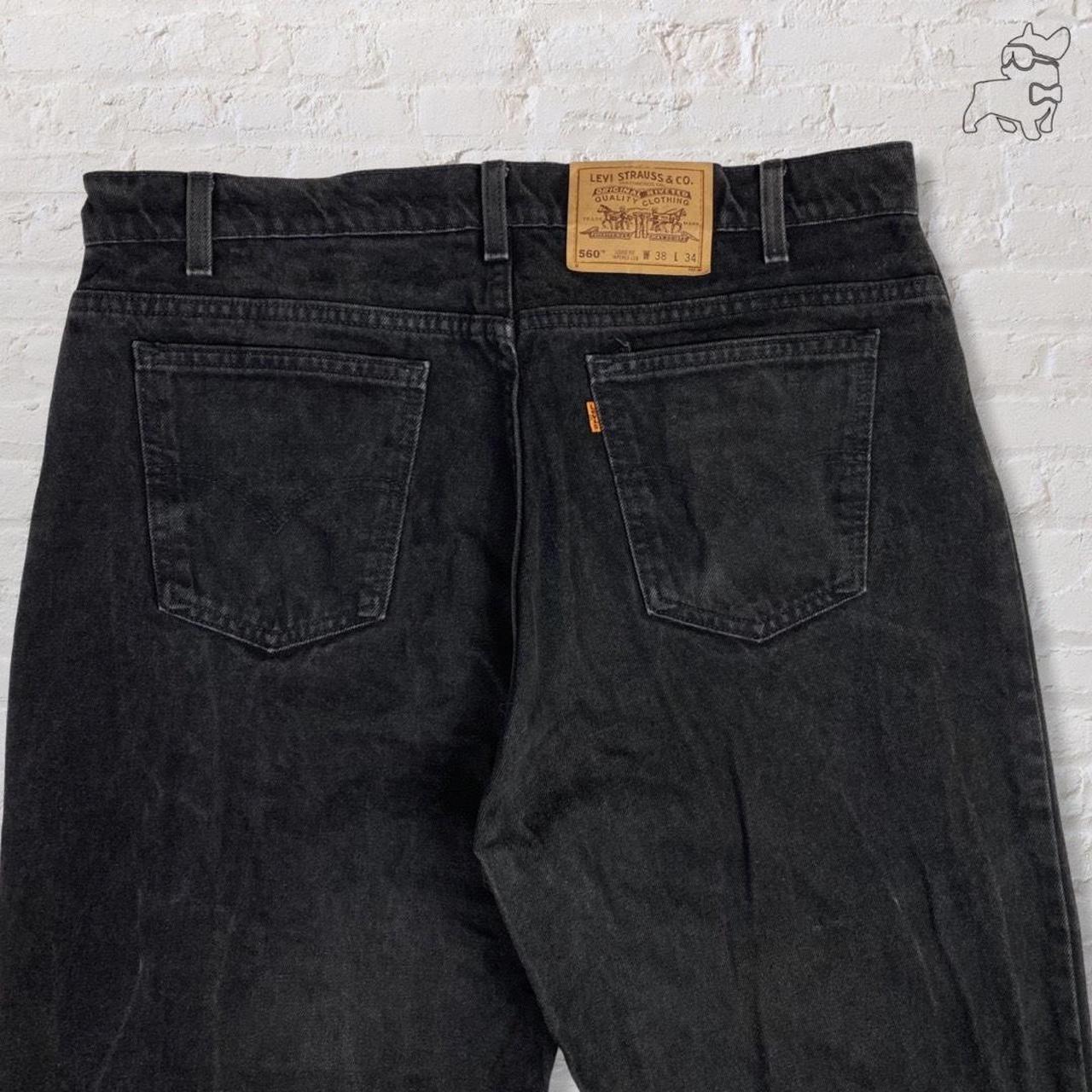 Levi’s Jeans black 560 high waist relax fit tapered - Depop