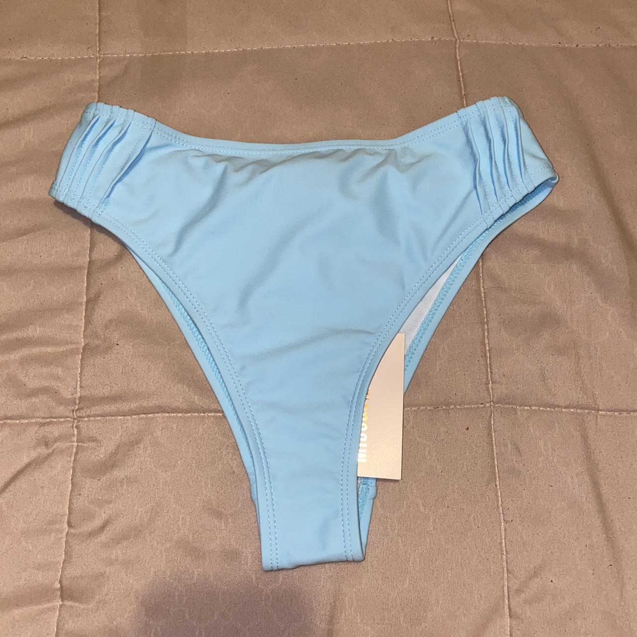 Baby blue high waisted Missguided bikini... Depop