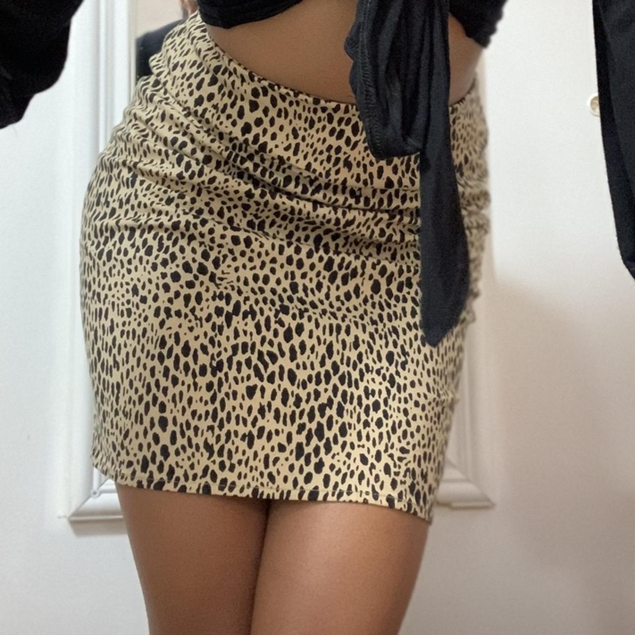 Cheetah print skirt clearance brandy