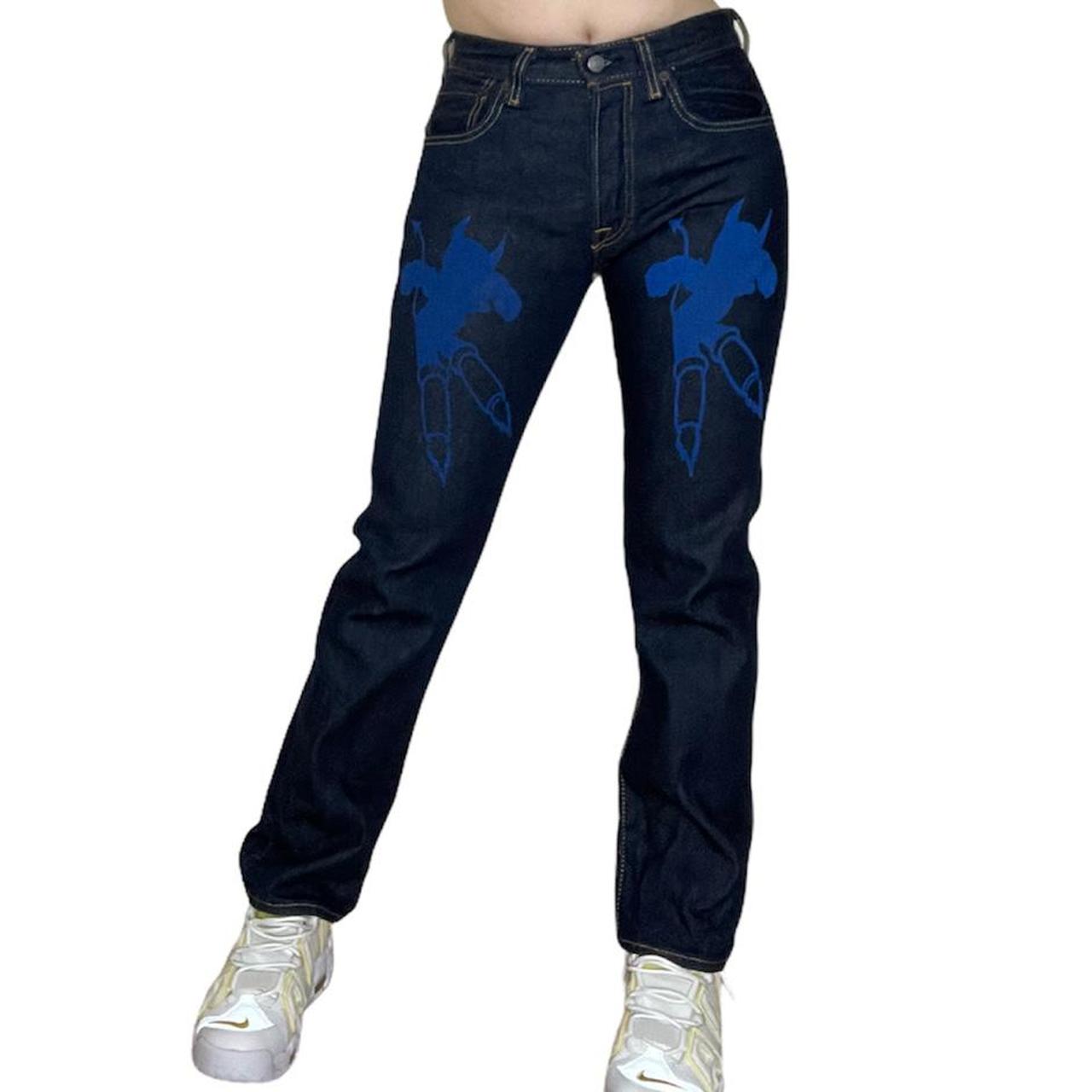 🚀 custom painted Levi’s 501 jeans 🚀 high rise... - Depop