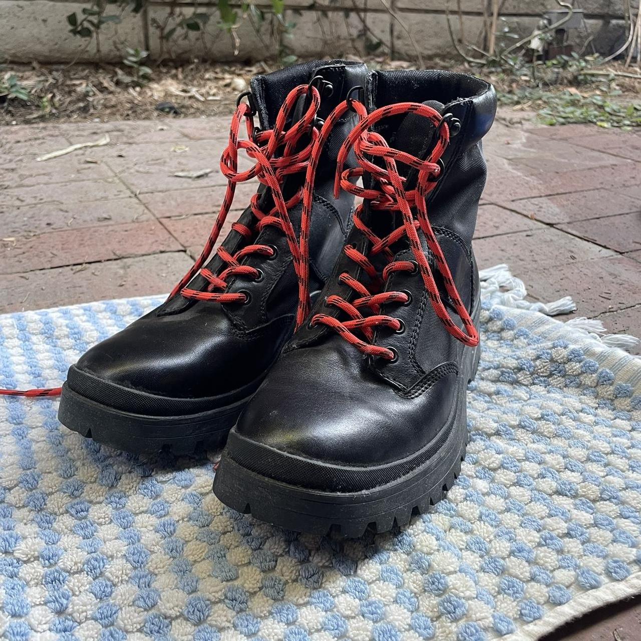 Coach top combat boots