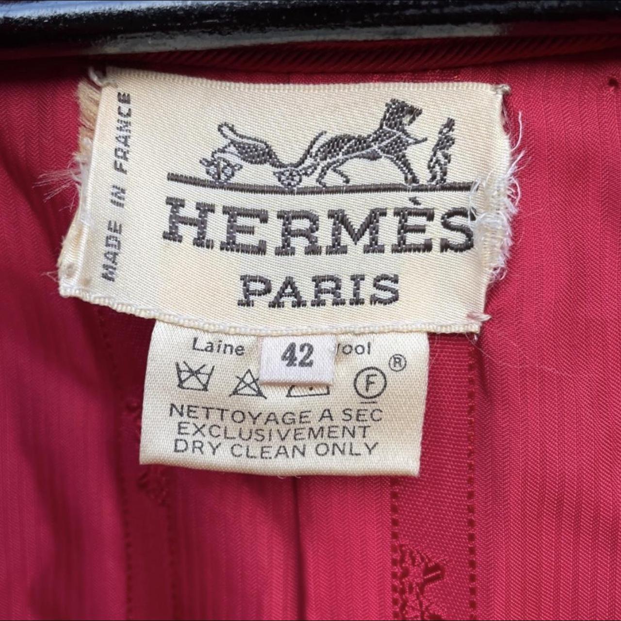 Hermes vintage red wool coat Comes with extra... - Depop