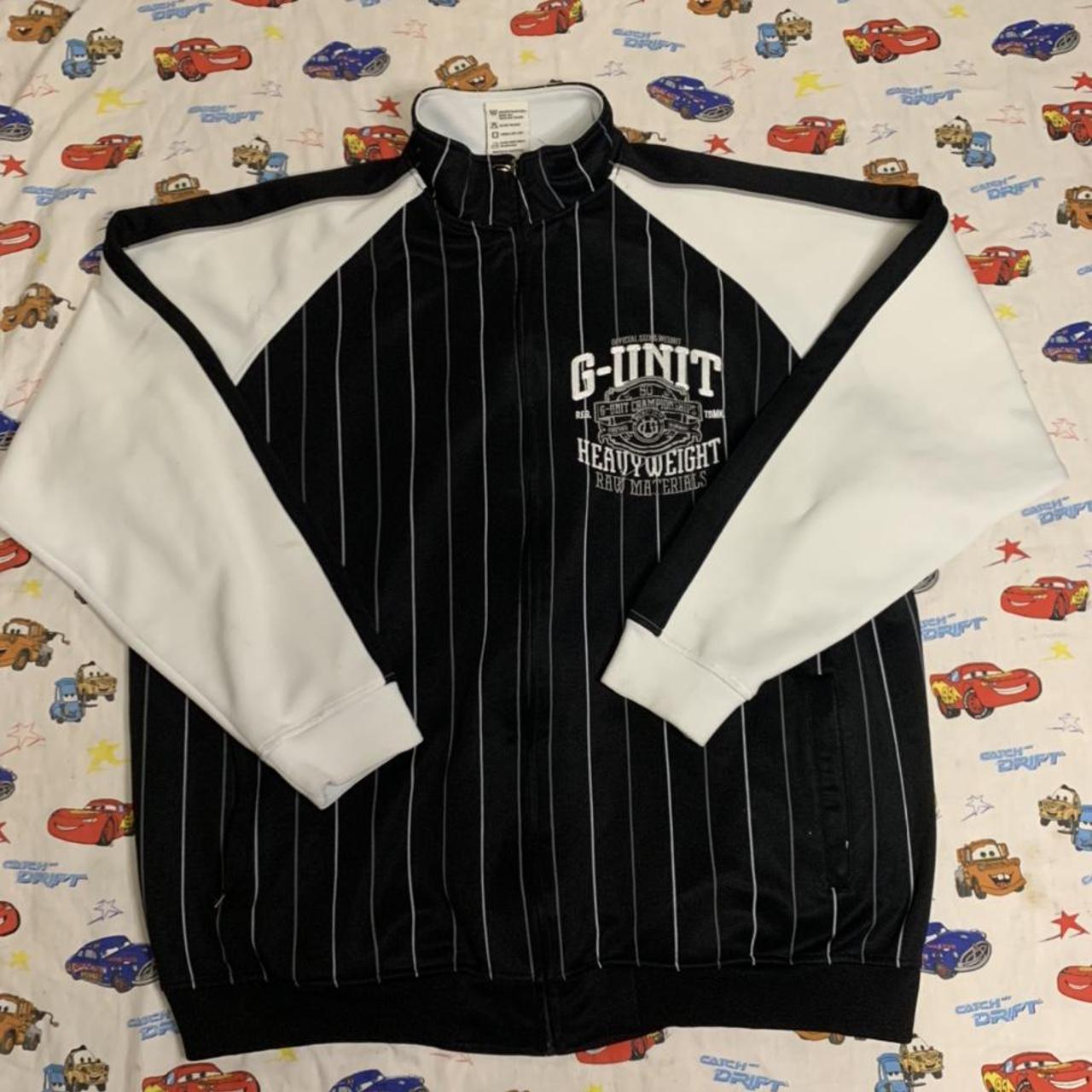 G-Unit Heavyweight striped sweatshirt zipup... - Depop