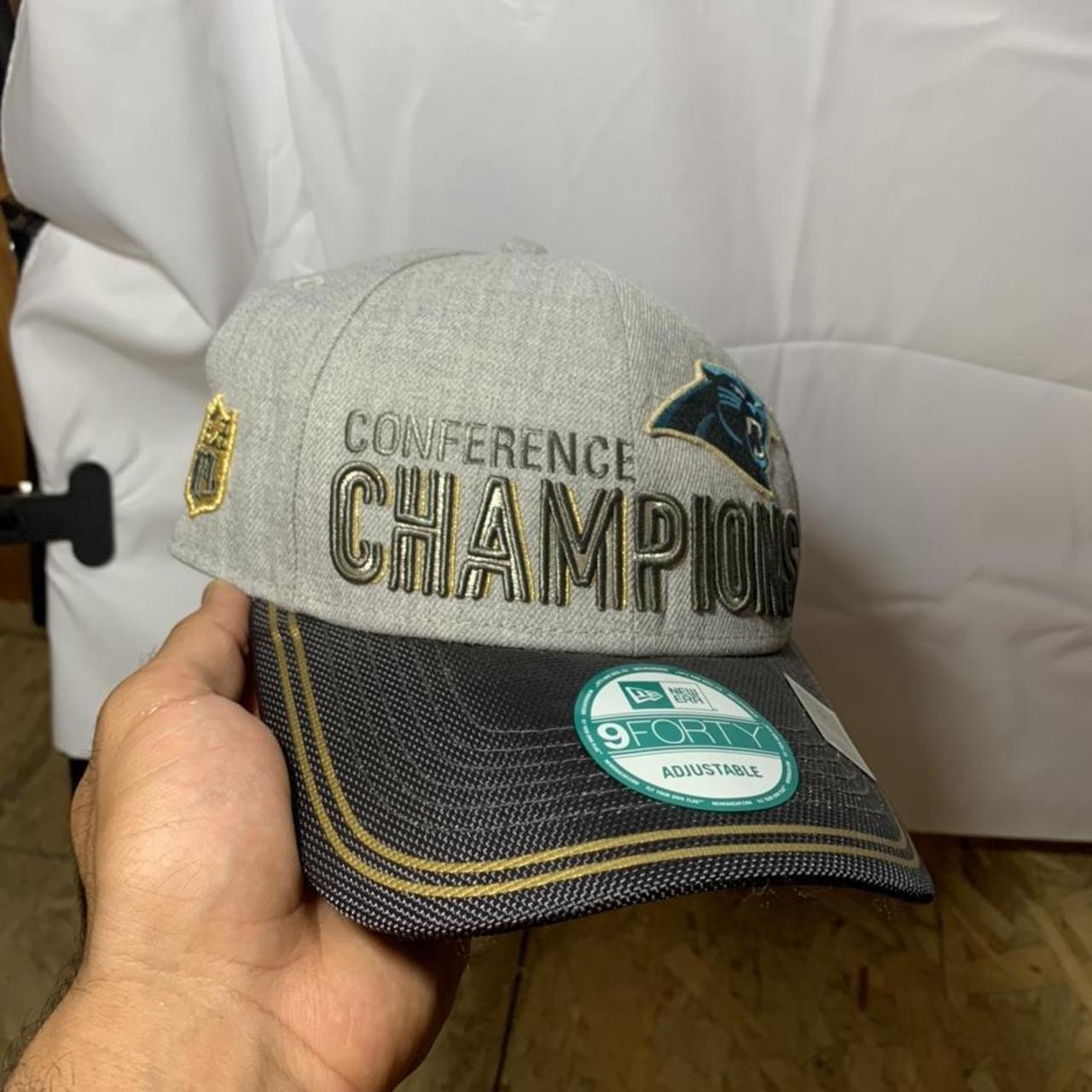 Carolina Panthers NFL Super Bowl 50 Conference Champions Hat Cap Adjustable