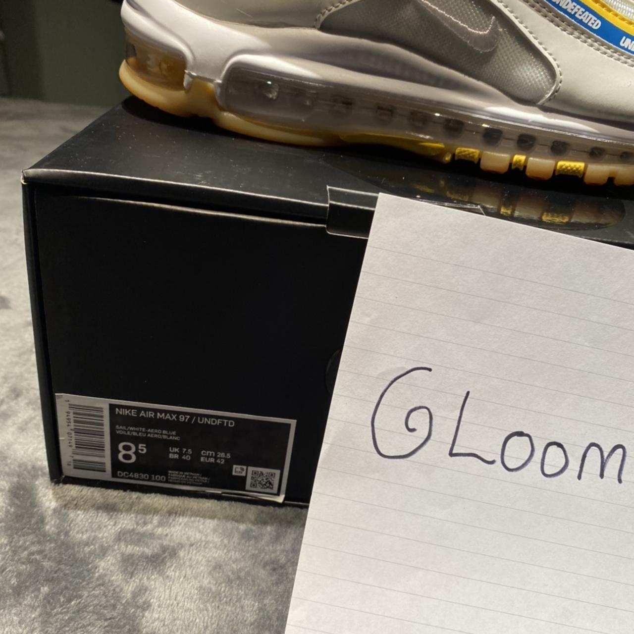 Nike air max 97 undefeated outlet blanche