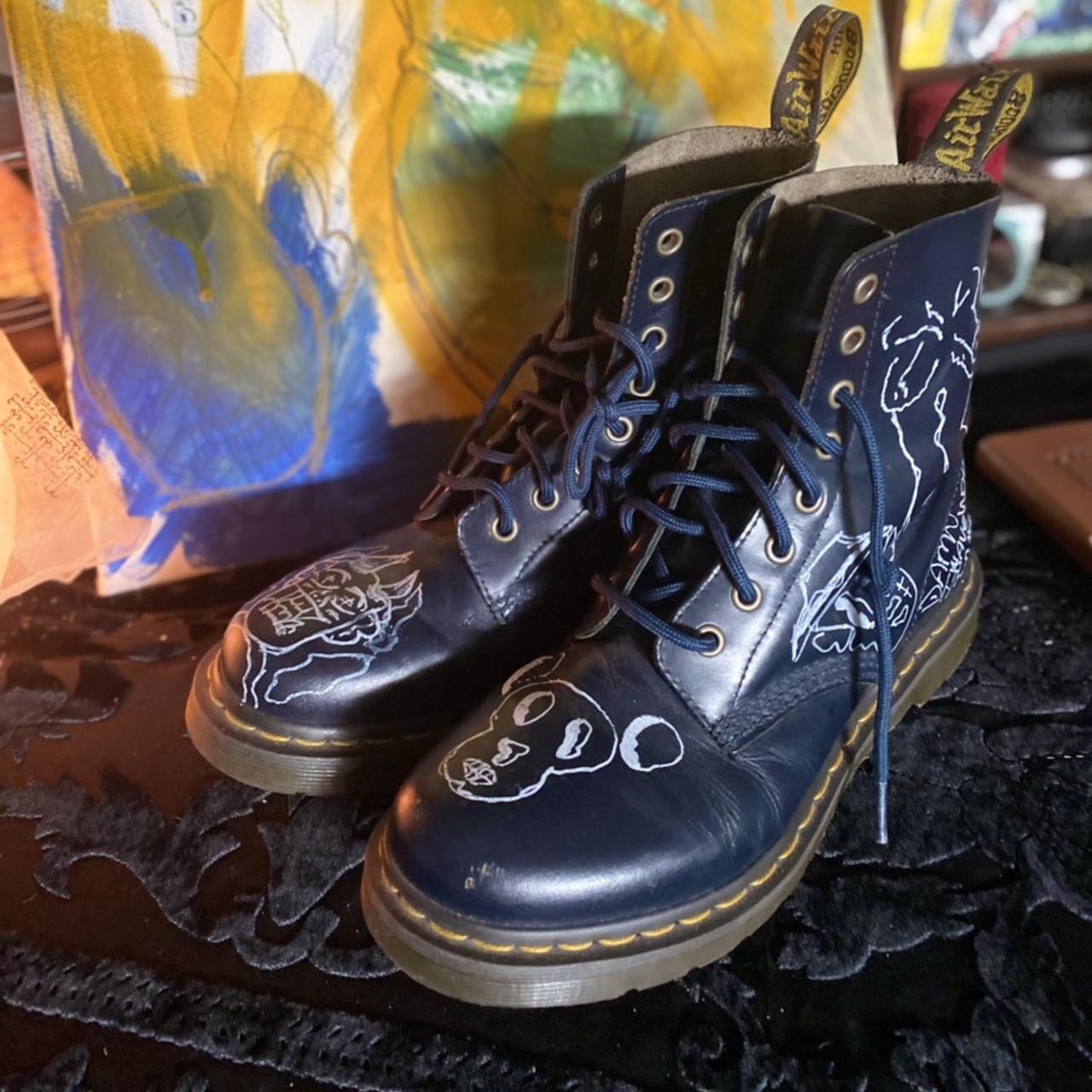 Dark blue clearance doc martens