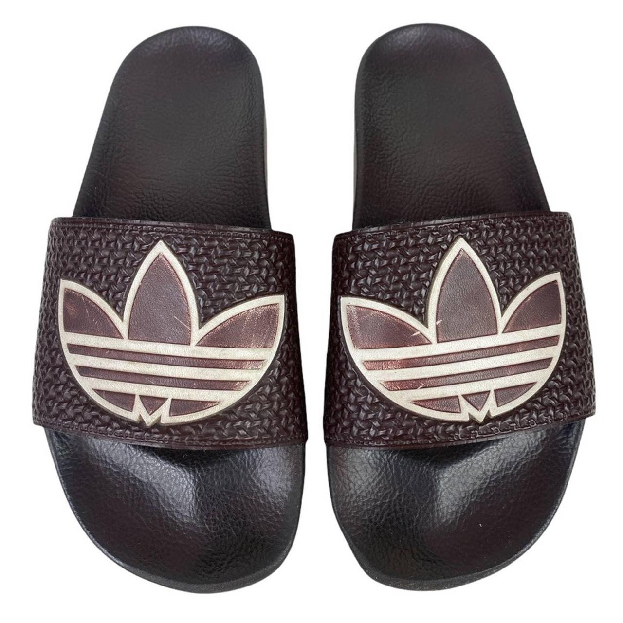 adidas adilette brown