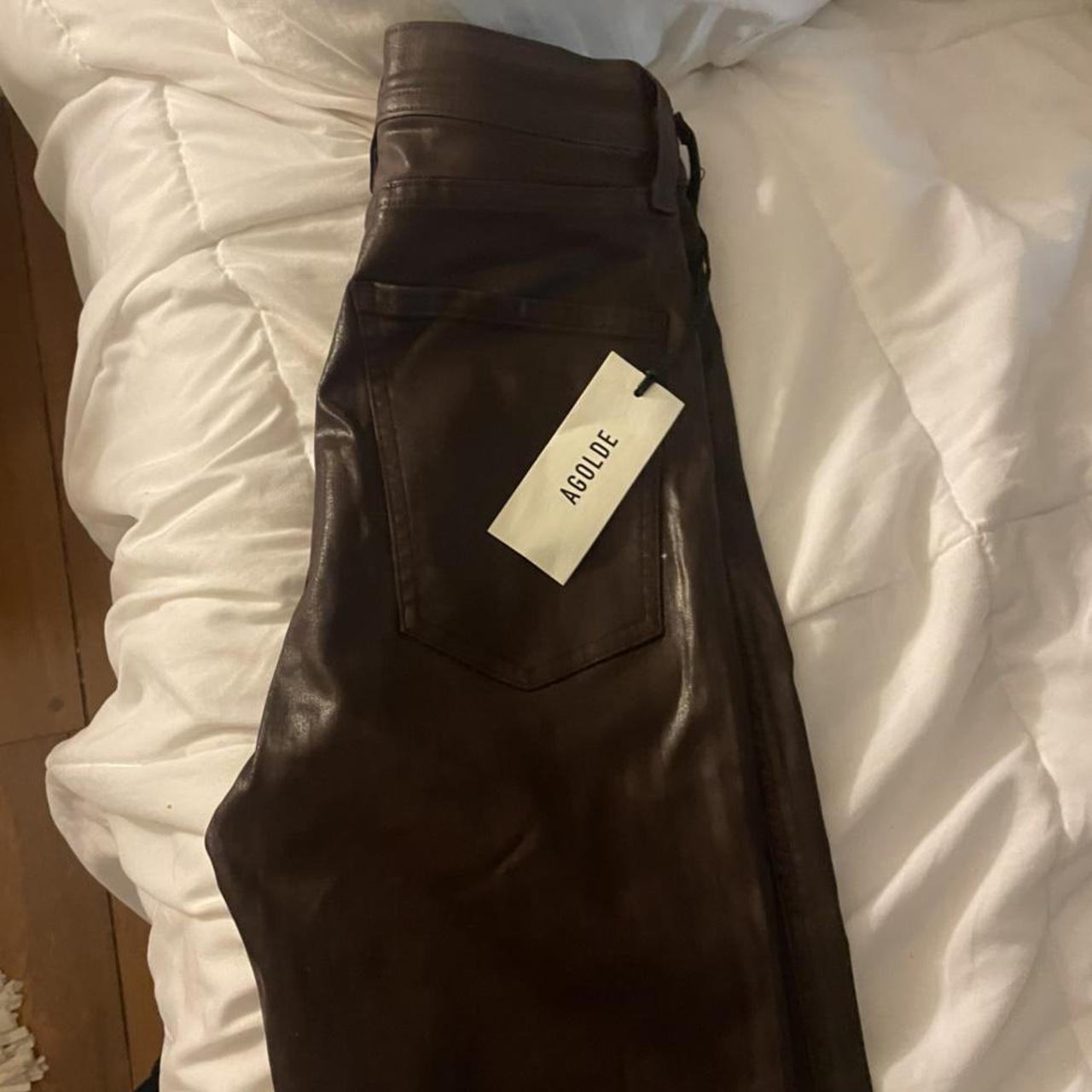 AGOLDE SIZE 26 Roxanne Super Hi rise skinny currant