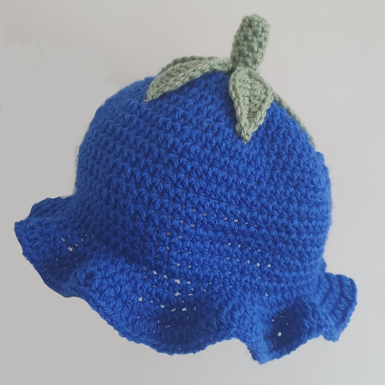 crochet blueberry hat