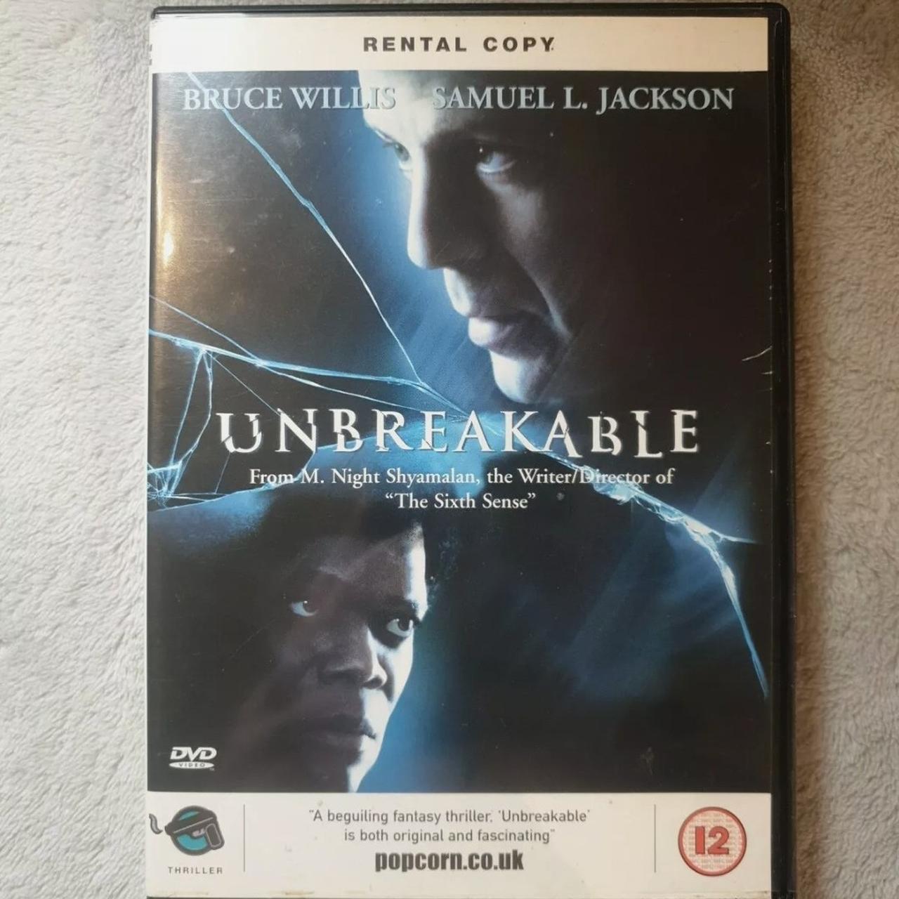 Unbreakable DVD Bruce Willis re teams with Sixth Depop