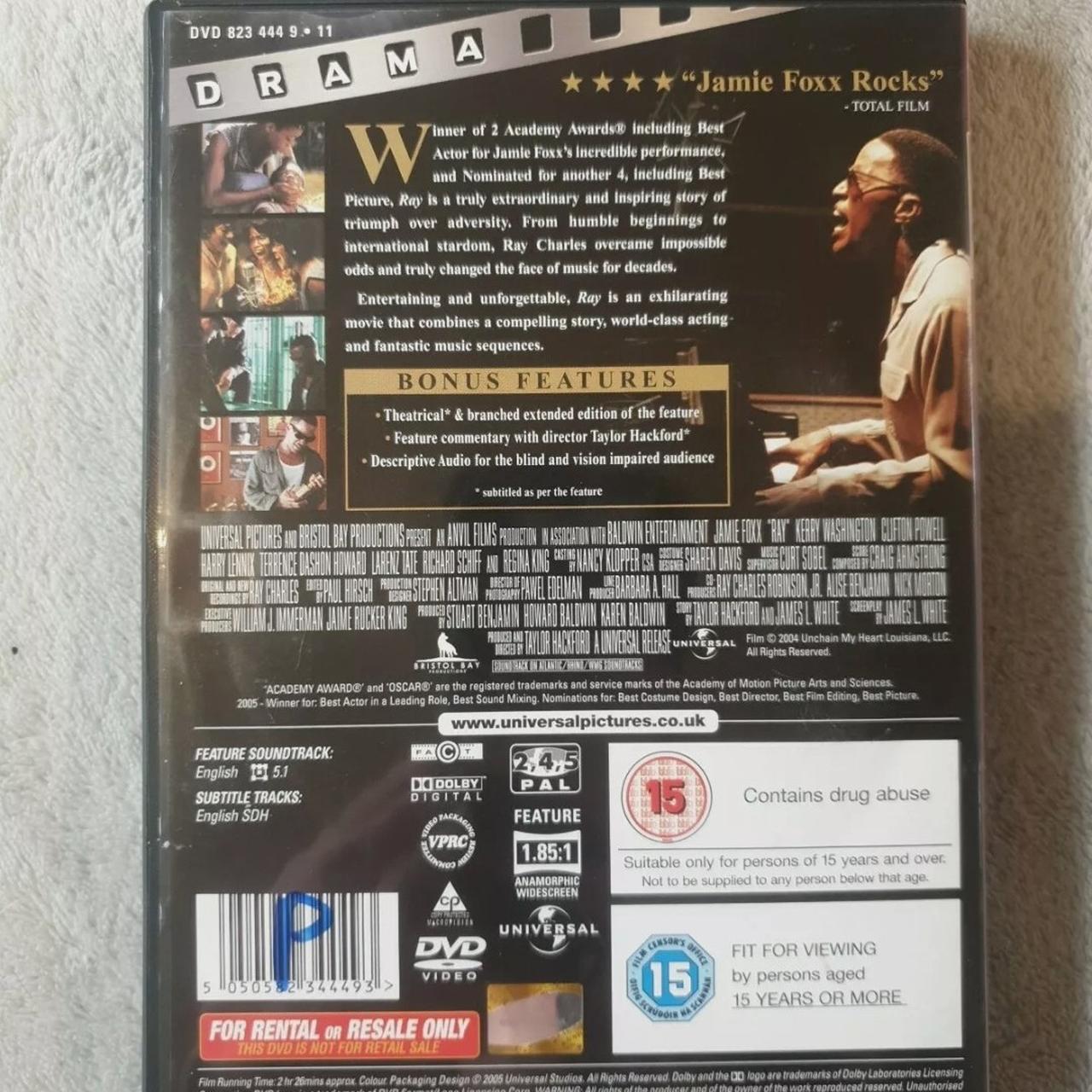 Ray (DVD, 2005) Oscar-winning biopic of the... - Depop