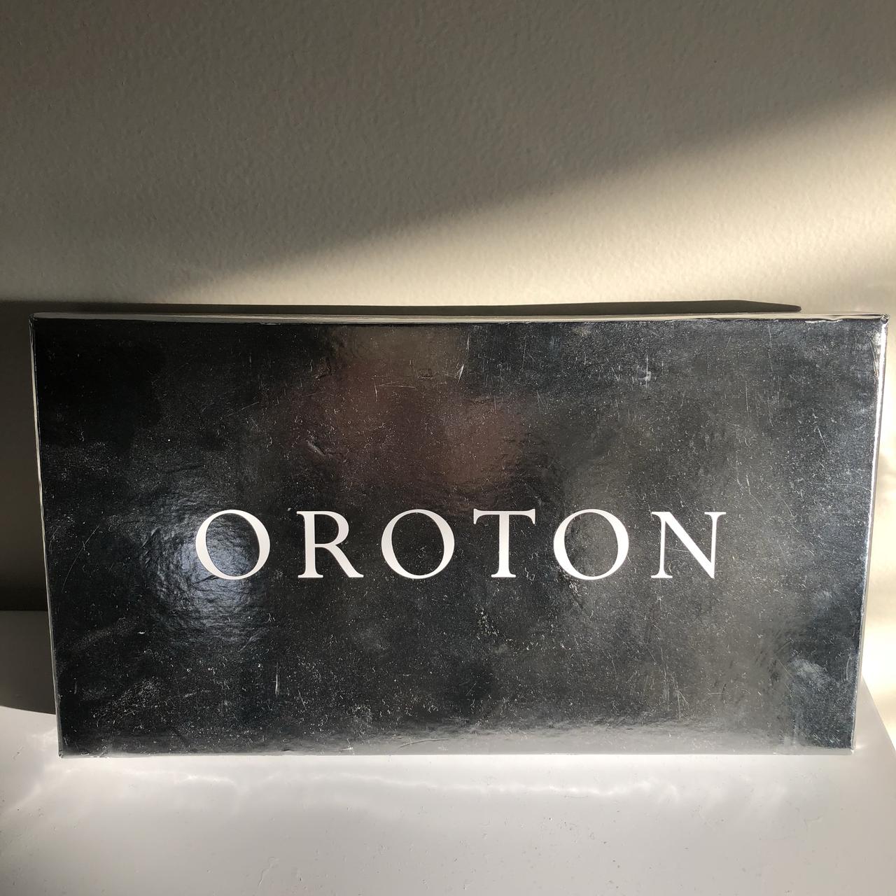 Oroton Metropolis Patent Croc Travel Wallet Black... Depop