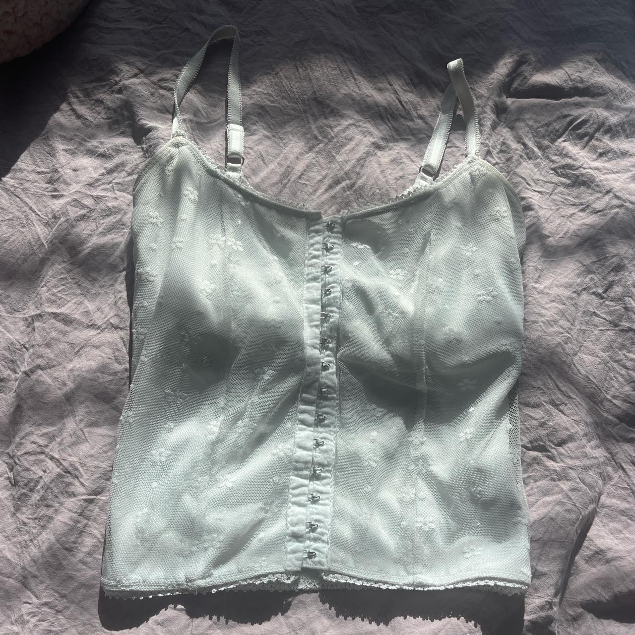 sold don’t buy!! white unif dew cami size xs •great... - Depop
