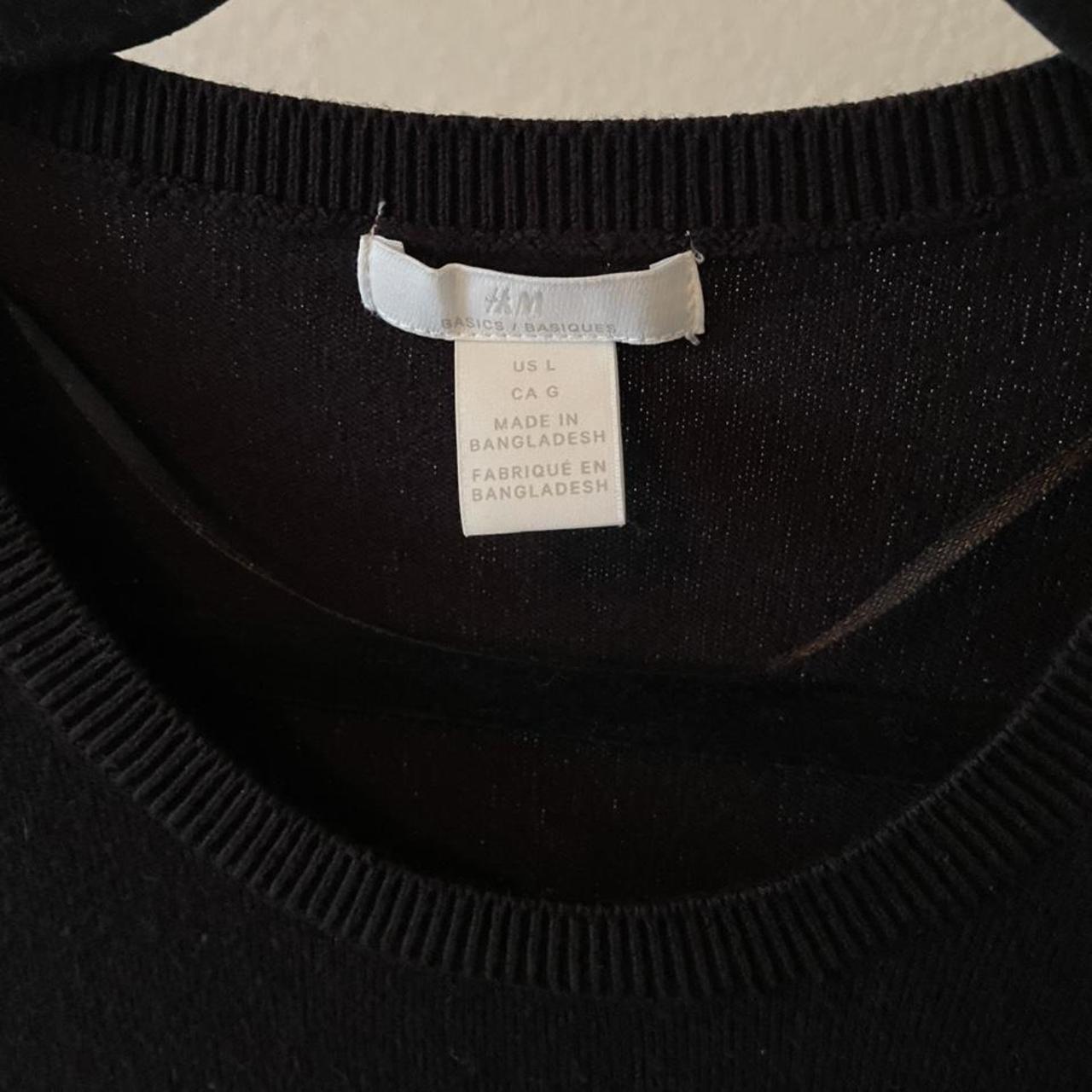 Product Image 3 - H&M black knitted crewneck sweatshirt
Lightweight