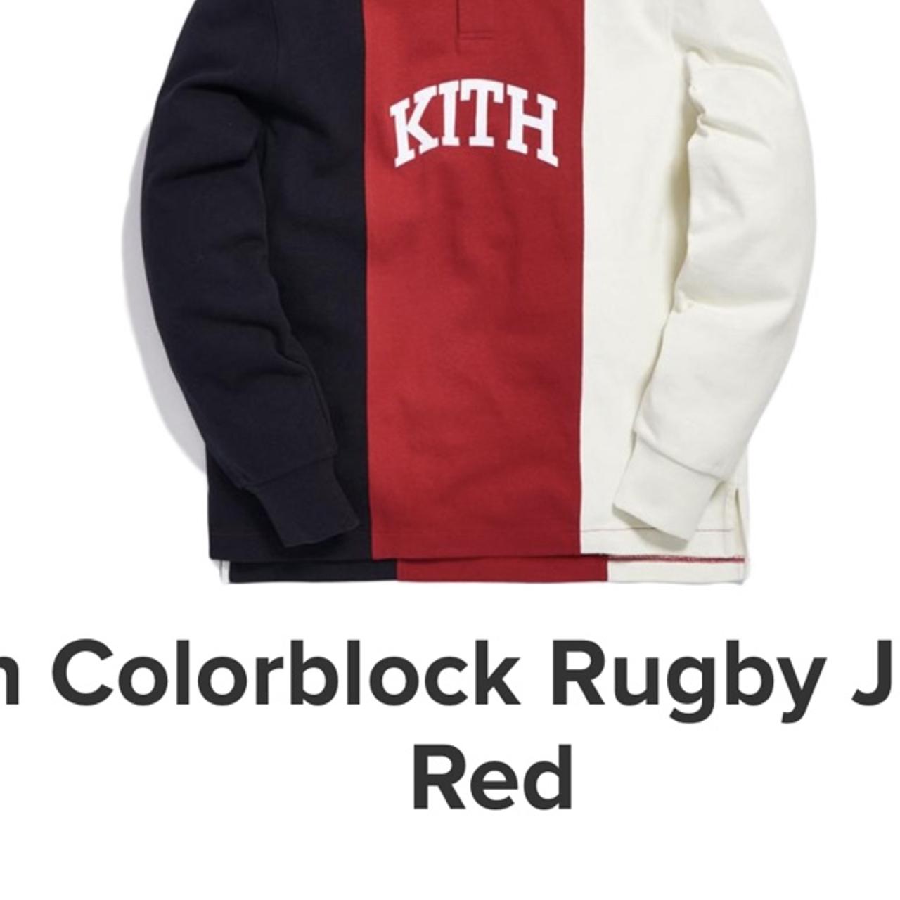 Kith Colorblock rugby Brand New with tags 10/10 - Depop