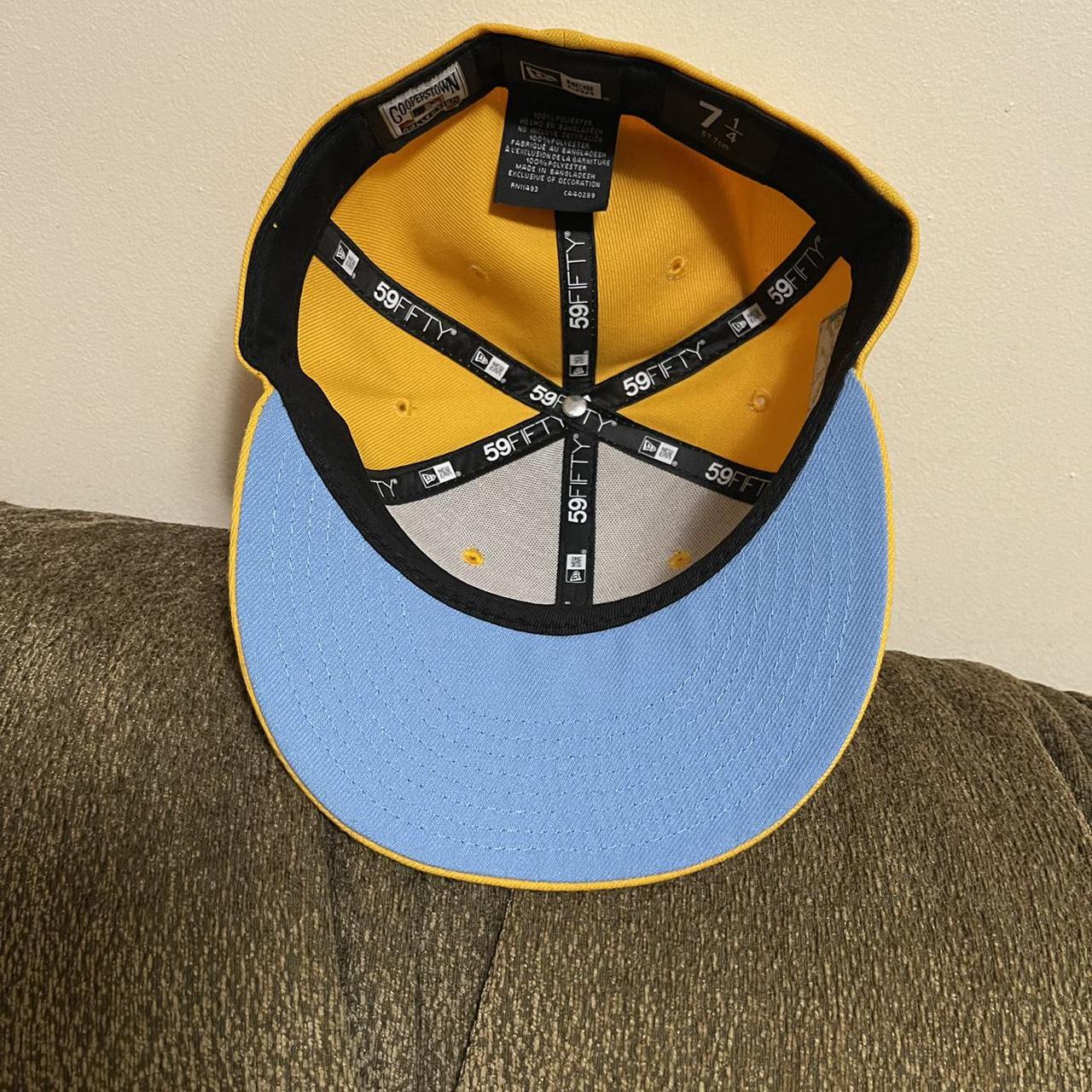 dodgers hat in lakers colorway. very rare. size 7 - Depop