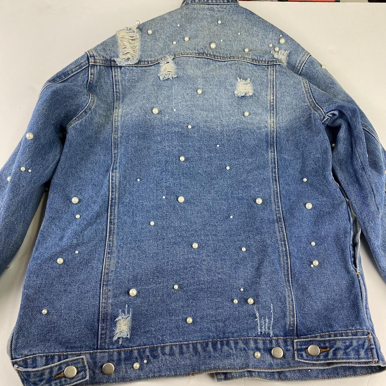 honey punch pearl denim jacket