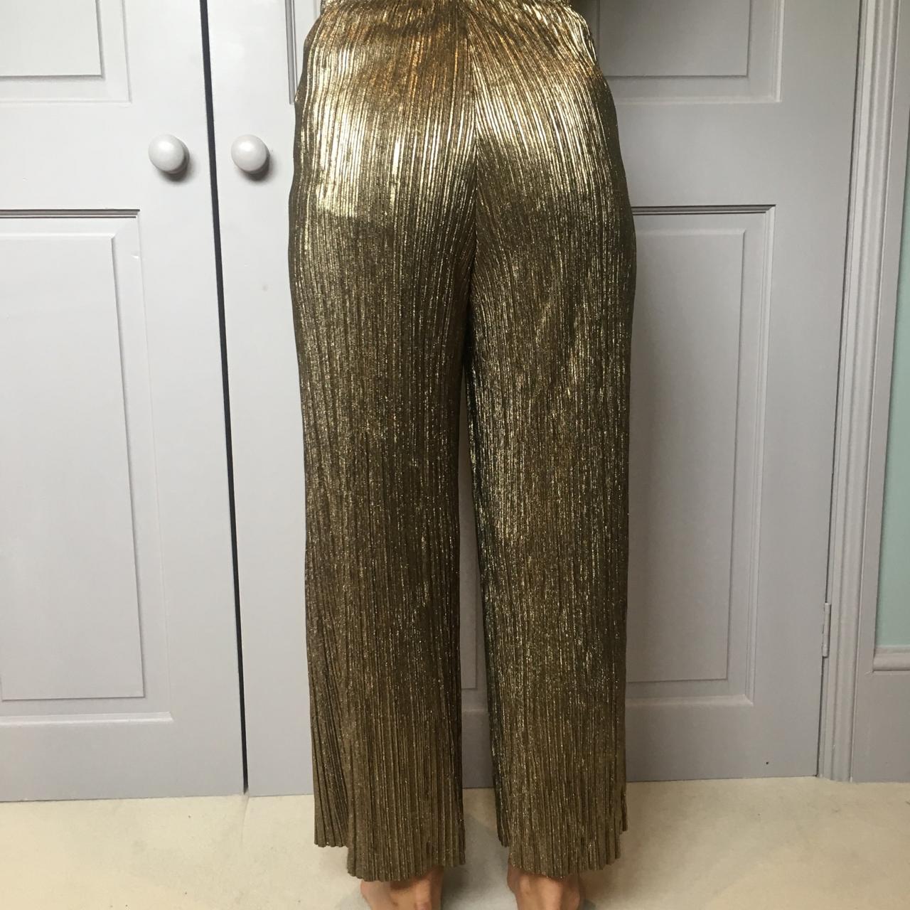 FORTE_FORTE Pleated metallic jacquard tapered pants | THE OUTNET