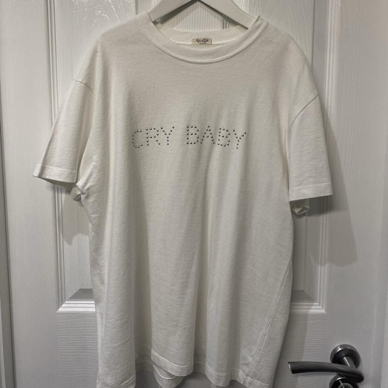 brandy melville “cry baby” graphic tee! one size but... Depop