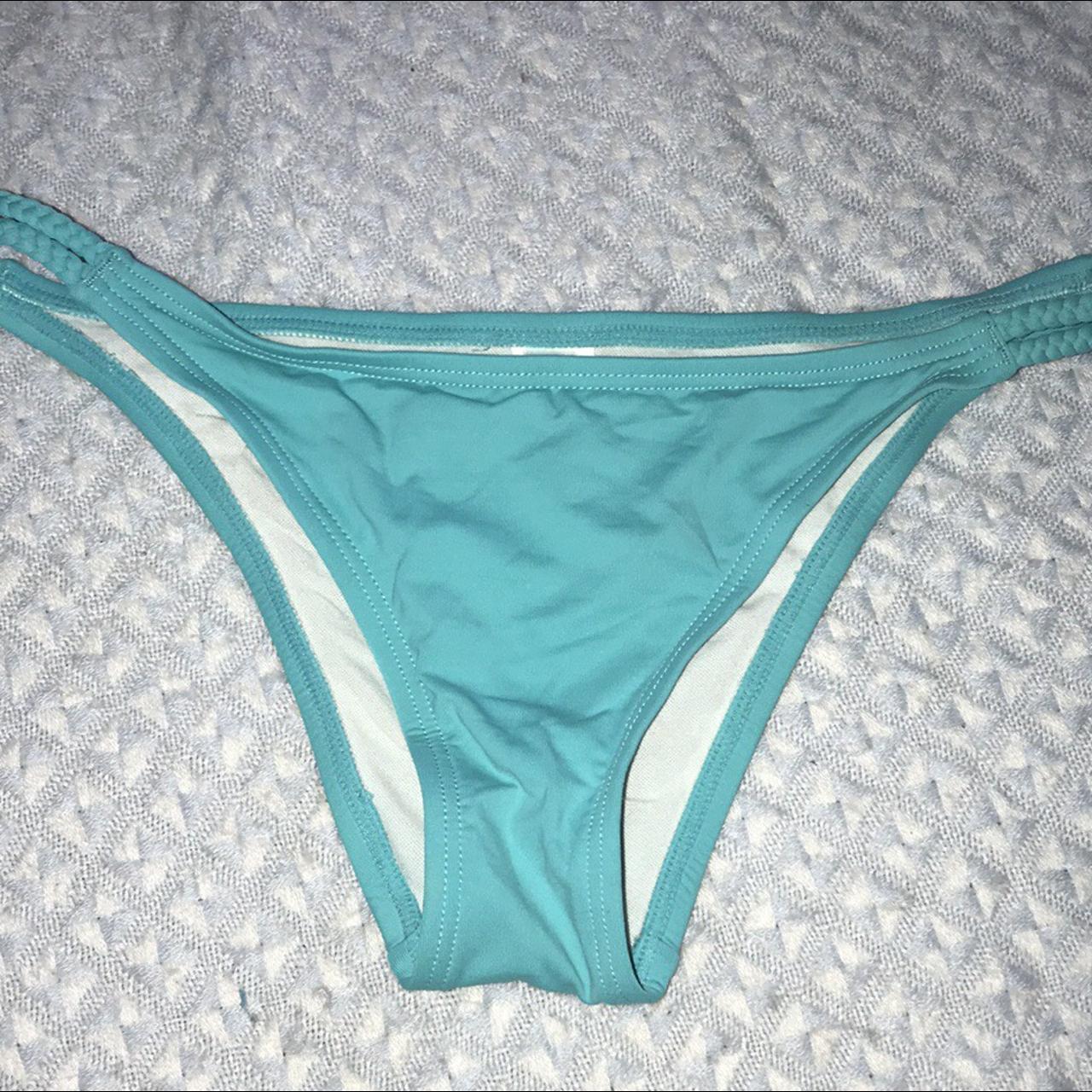 Swim systems bikini bottoms, braided detail. SMALL - Depop